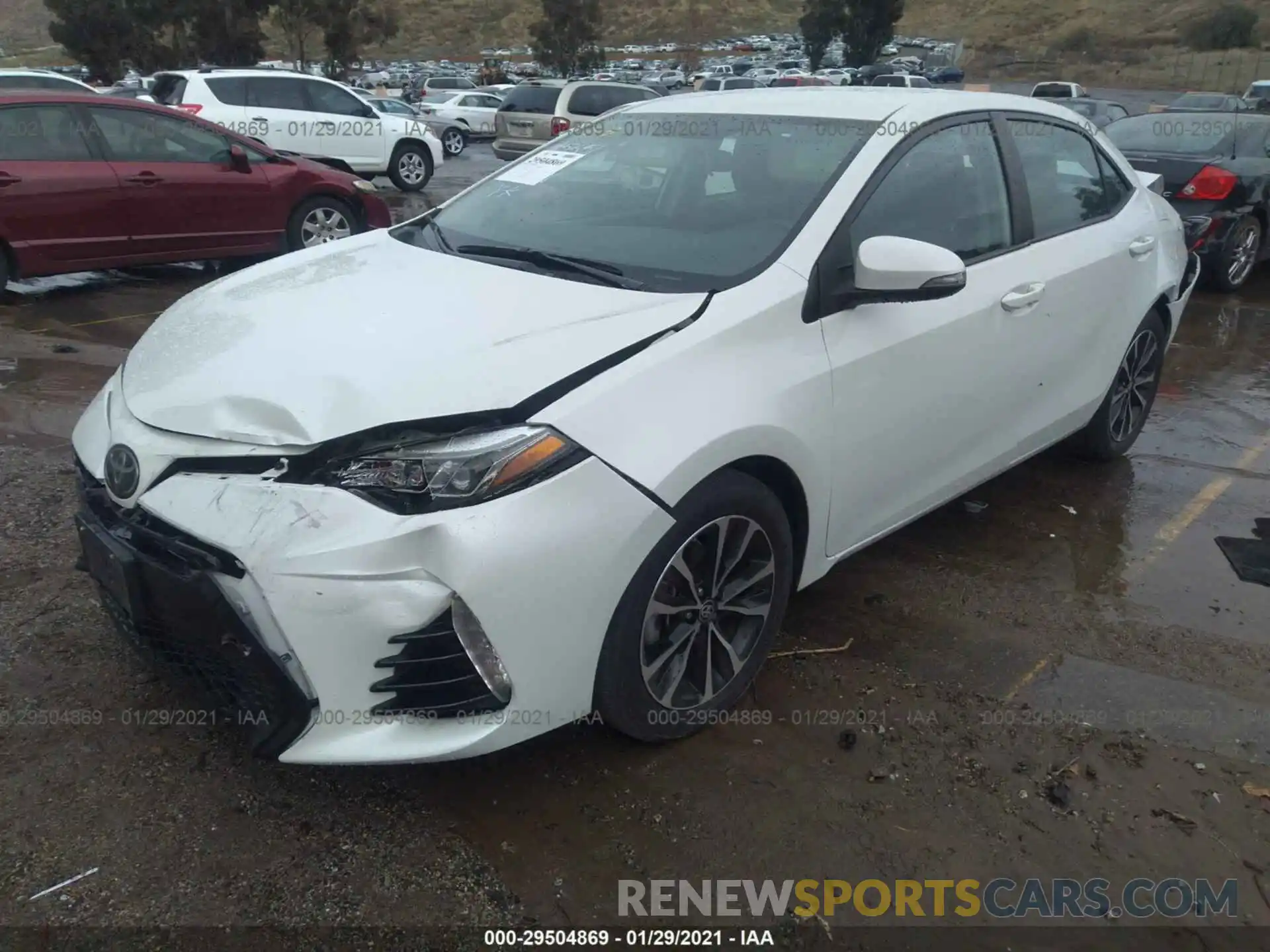 2 Photograph of a damaged car 5YFBURHE4KP859974 TOYOTA COROLLA 2019