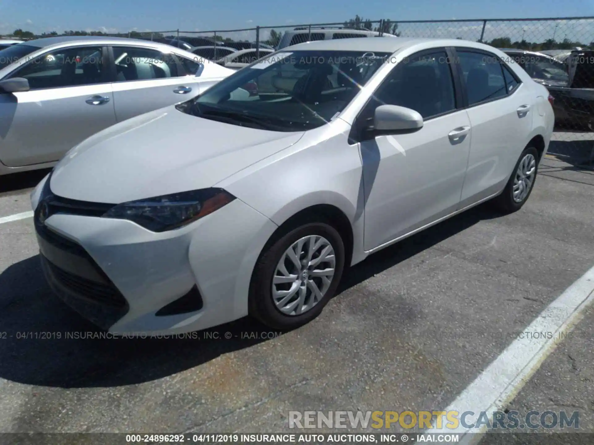 2 Photograph of a damaged car 5YFBURHE4KP860039 TOYOTA COROLLA 2019