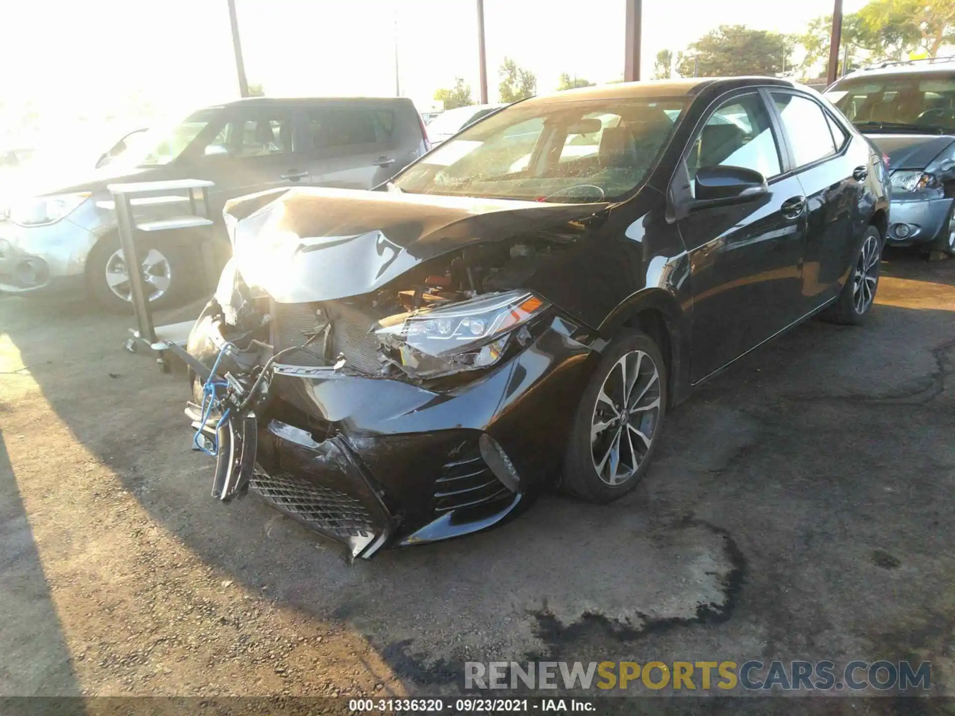 2 Photograph of a damaged car 5YFBURHE4KP860333 TOYOTA COROLLA 2019