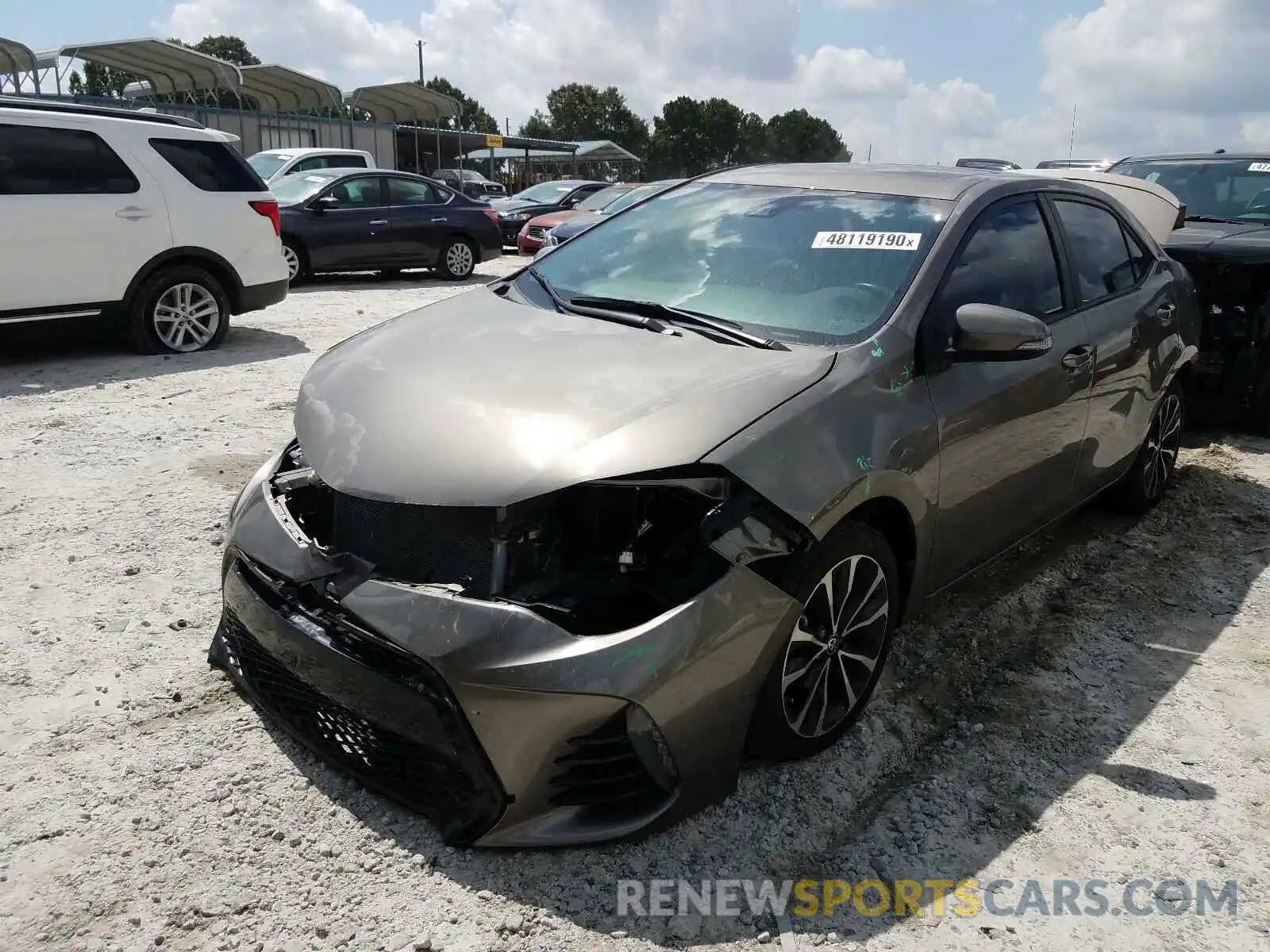 2 Photograph of a damaged car 5YFBURHE4KP861157 TOYOTA COROLLA 2019