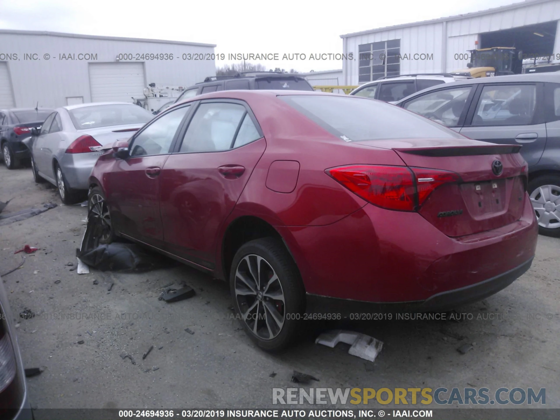 3 Photograph of a damaged car 5YFBURHE4KP861286 TOYOTA COROLLA 2019