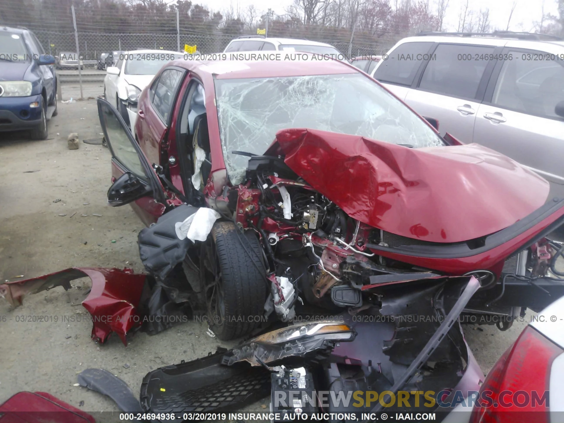 6 Photograph of a damaged car 5YFBURHE4KP861286 TOYOTA COROLLA 2019