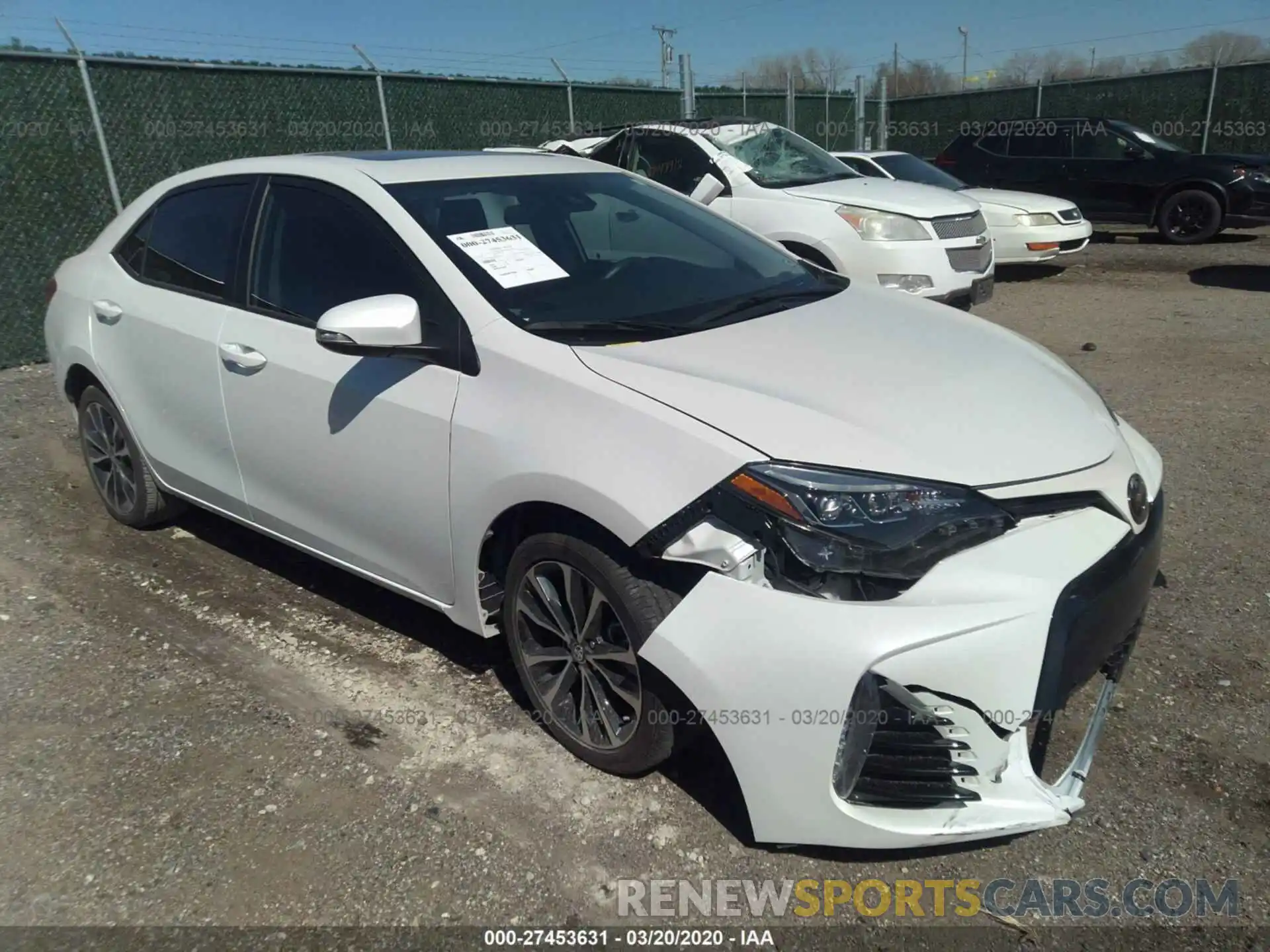 1 Photograph of a damaged car 5YFBURHE4KP861434 TOYOTA COROLLA 2019