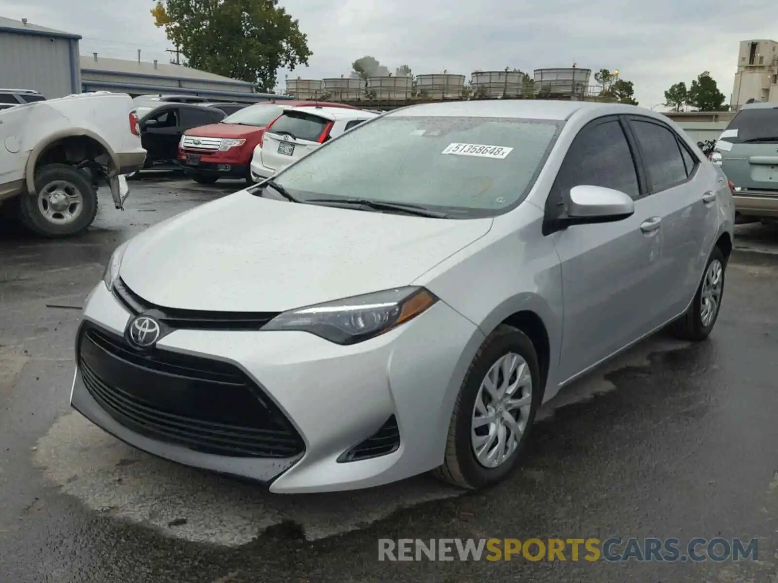 2 Photograph of a damaged car 5YFBURHE4KP861546 TOYOTA COROLLA 2019