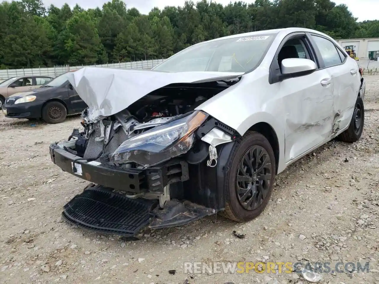 2 Photograph of a damaged car 5YFBURHE4KP861644 TOYOTA COROLLA 2019