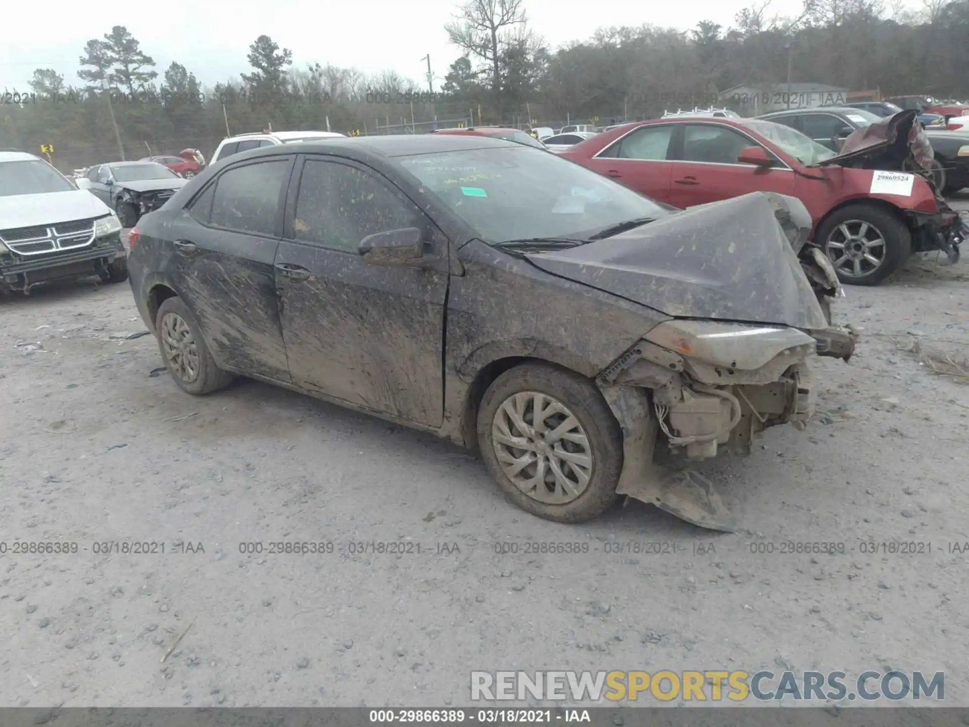 1 Photograph of a damaged car 5YFBURHE4KP862471 TOYOTA COROLLA 2019