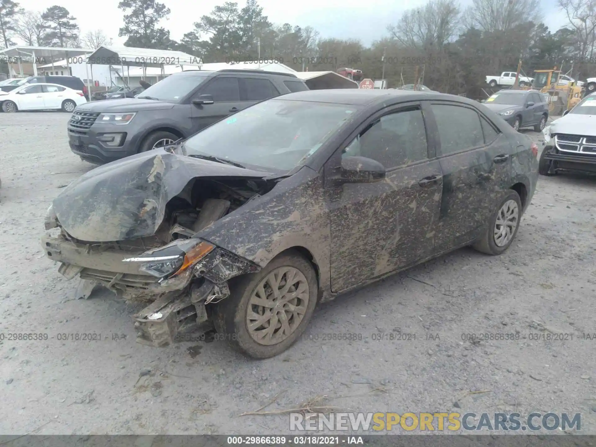 2 Photograph of a damaged car 5YFBURHE4KP862471 TOYOTA COROLLA 2019