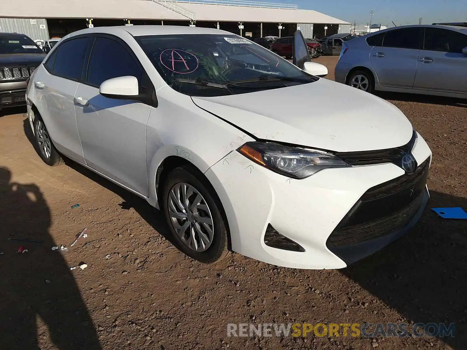 1 Photograph of a damaged car 5YFBURHE4KP862602 TOYOTA COROLLA 2019