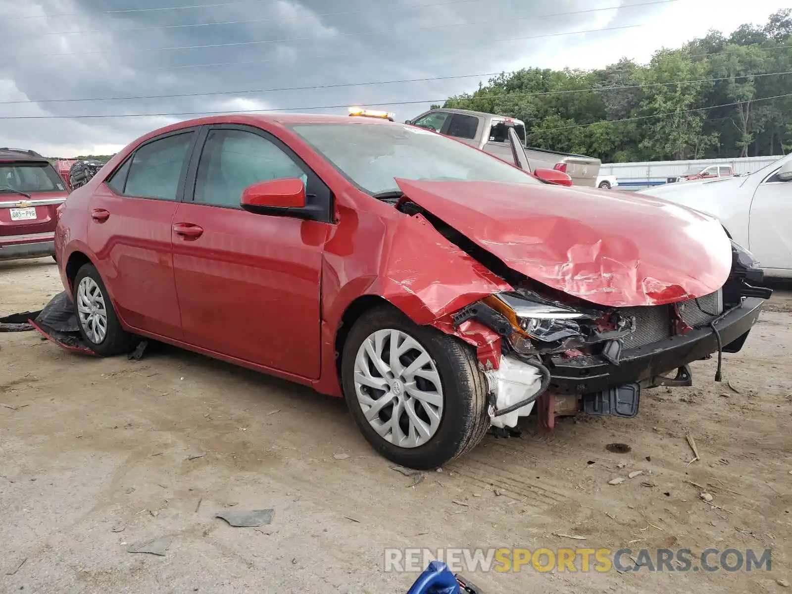 1 Photograph of a damaged car 5YFBURHE4KP862695 TOYOTA COROLLA 2019