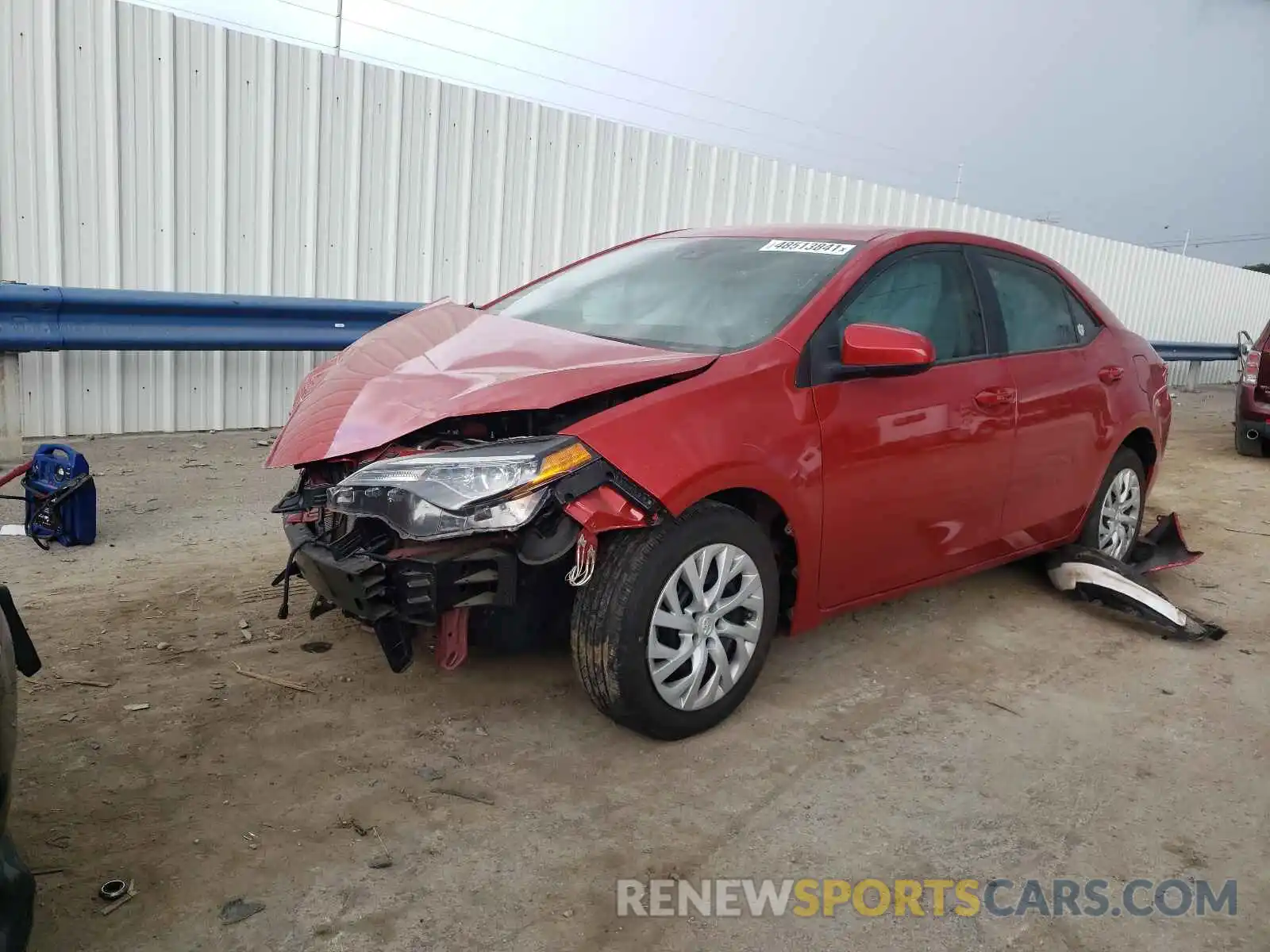 2 Photograph of a damaged car 5YFBURHE4KP862695 TOYOTA COROLLA 2019