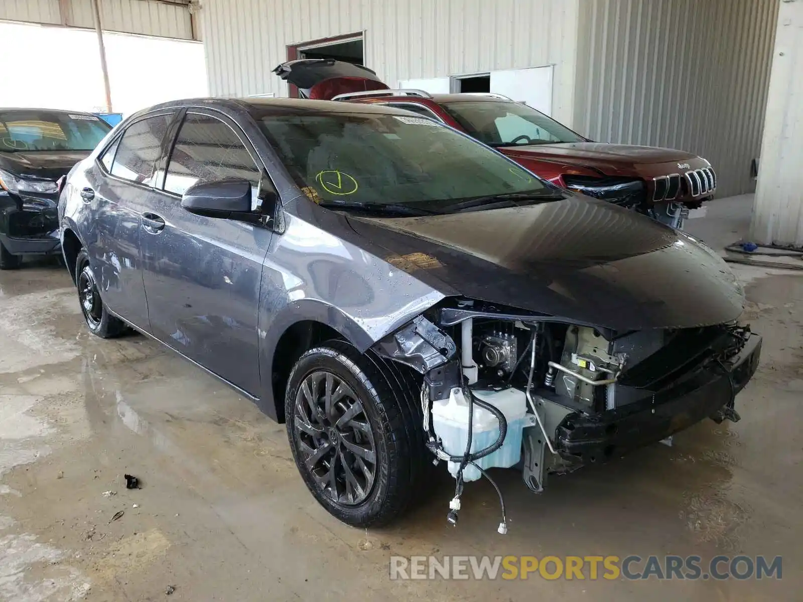 1 Photograph of a damaged car 5YFBURHE4KP862762 TOYOTA COROLLA 2019