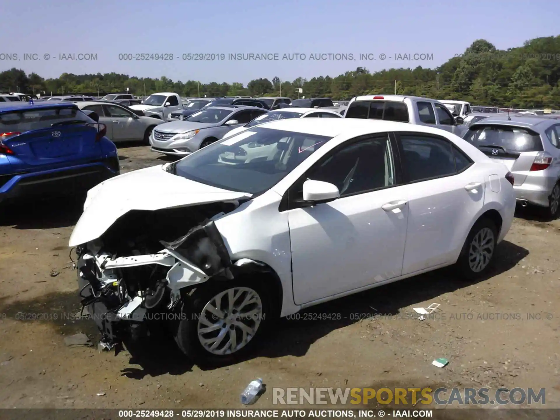 2 Photograph of a damaged car 5YFBURHE4KP862793 TOYOTA COROLLA 2019