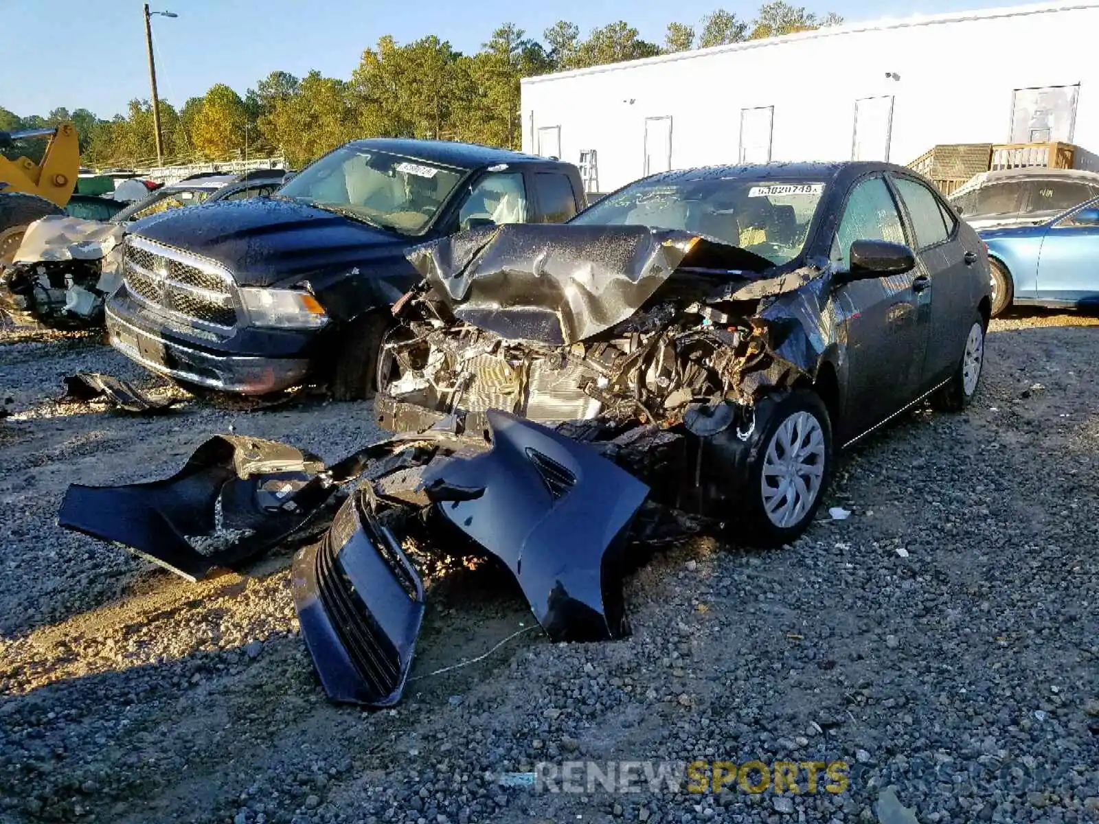 2 Photograph of a damaged car 5YFBURHE4KP864205 TOYOTA COROLLA 2019