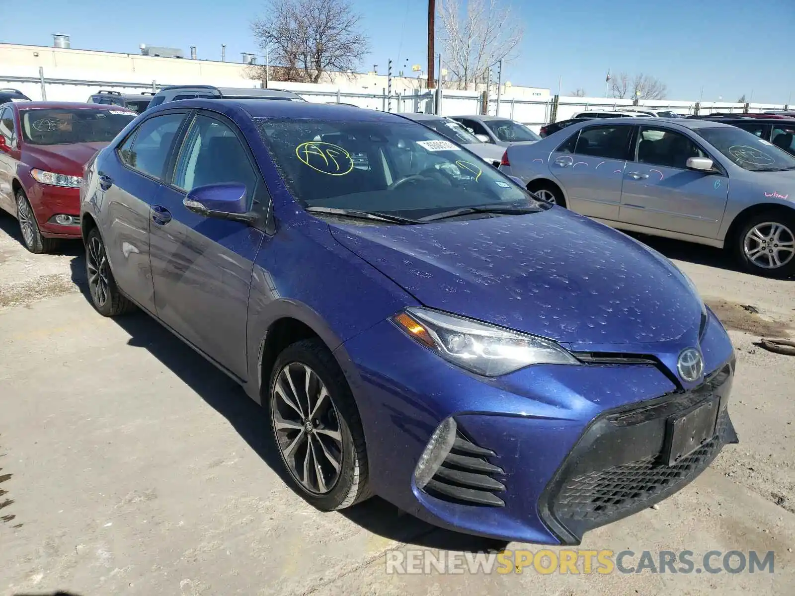 1 Photograph of a damaged car 5YFBURHE4KP864656 TOYOTA COROLLA 2019