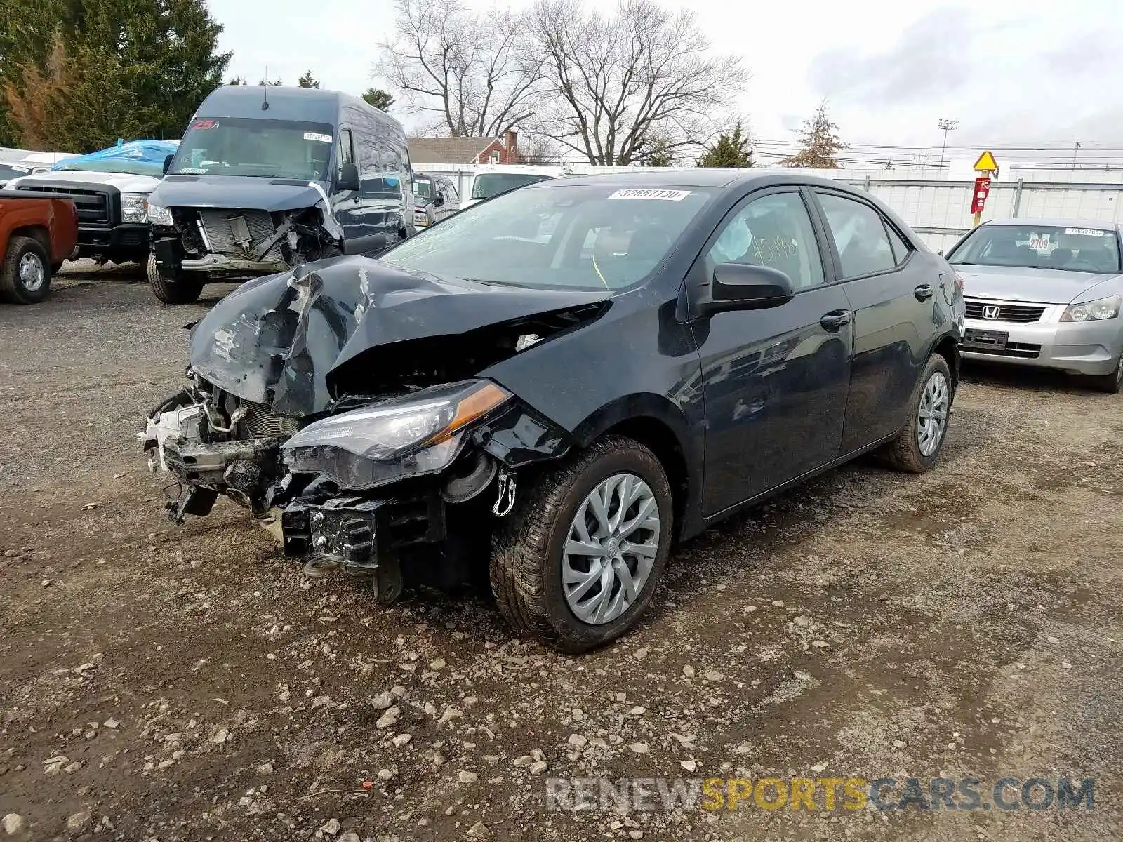 2 Photograph of a damaged car 5YFBURHE4KP864771 TOYOTA COROLLA 2019