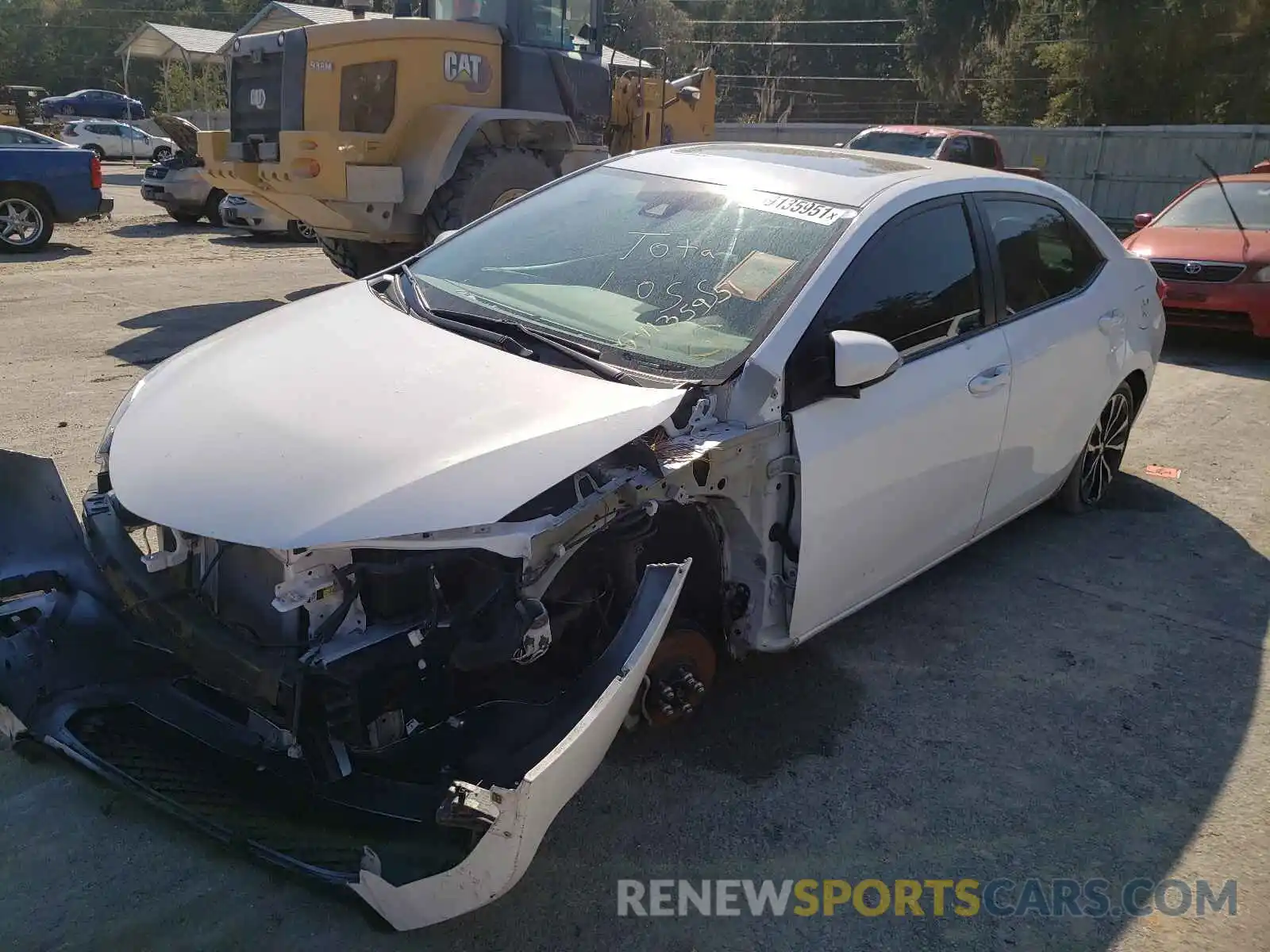 2 Photograph of a damaged car 5YFBURHE4KP865290 TOYOTA COROLLA 2019