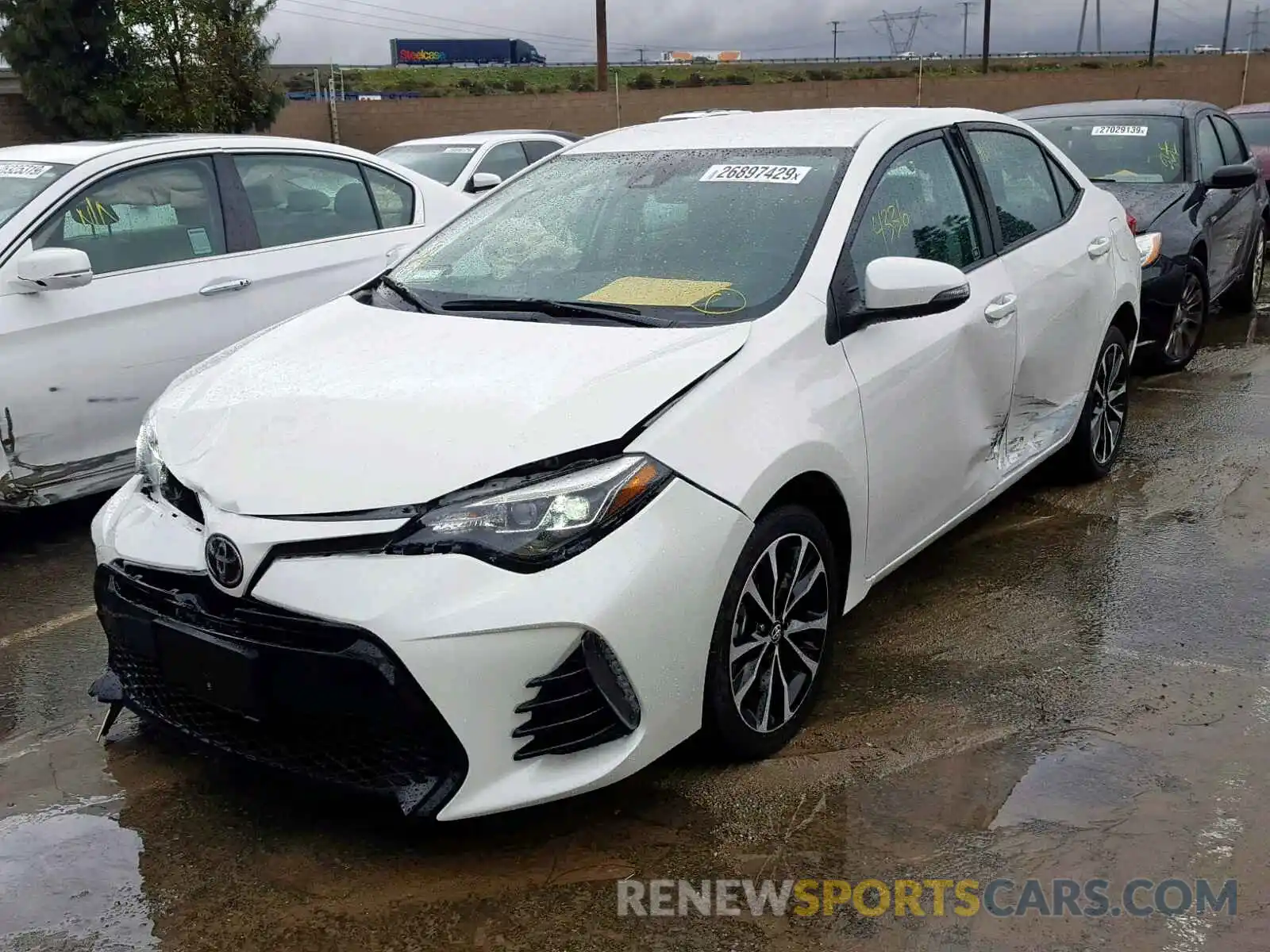 2 Photograph of a damaged car 5YFBURHE4KP865421 TOYOTA COROLLA 2019