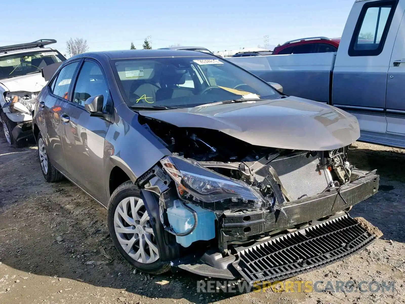 1 Photograph of a damaged car 5YFBURHE4KP865435 TOYOTA COROLLA 2019