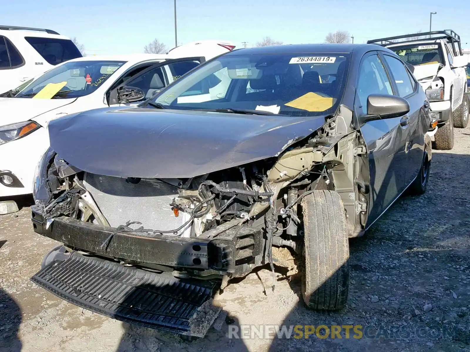 2 Photograph of a damaged car 5YFBURHE4KP865435 TOYOTA COROLLA 2019