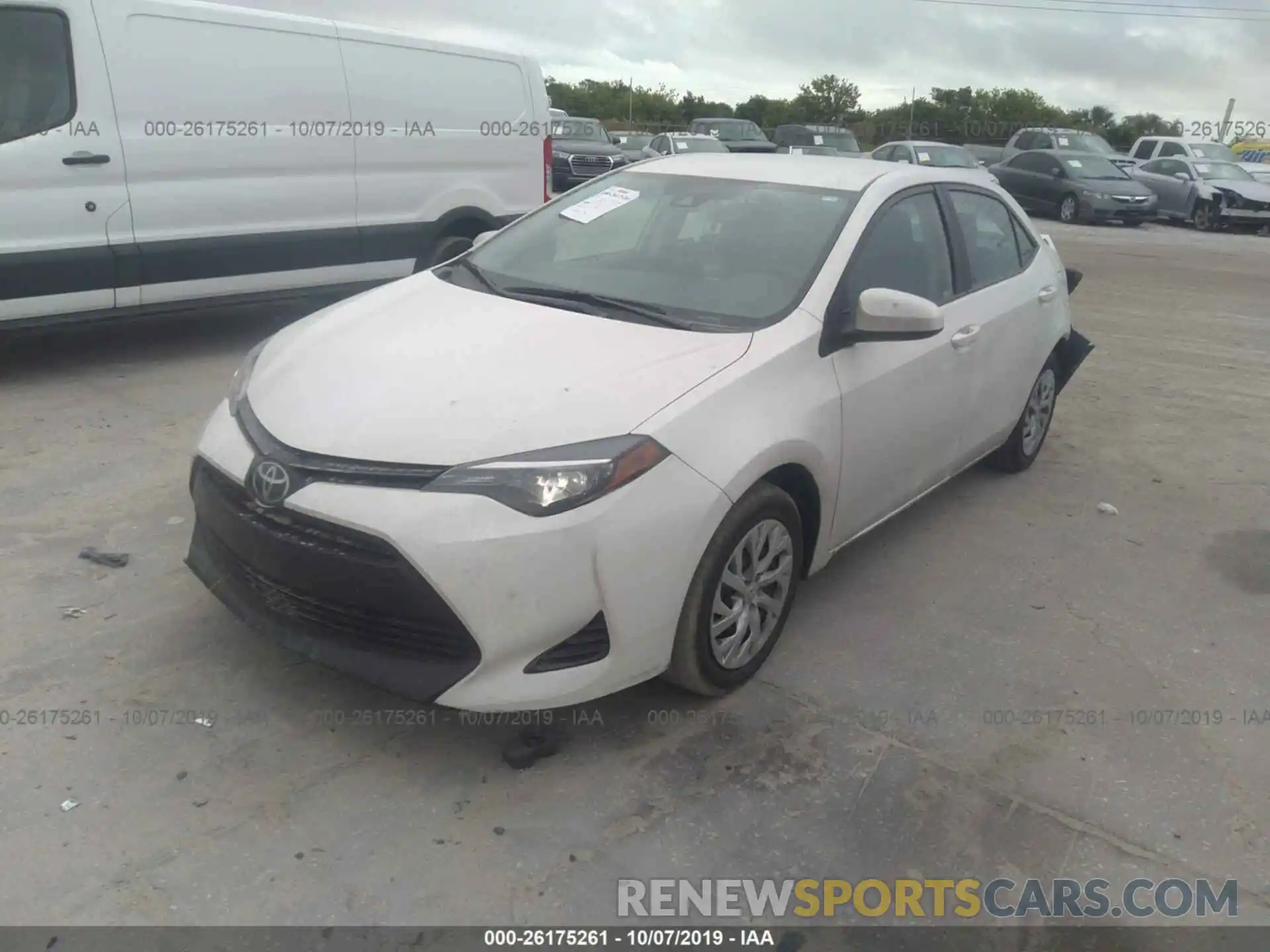 2 Photograph of a damaged car 5YFBURHE4KP865838 TOYOTA COROLLA 2019