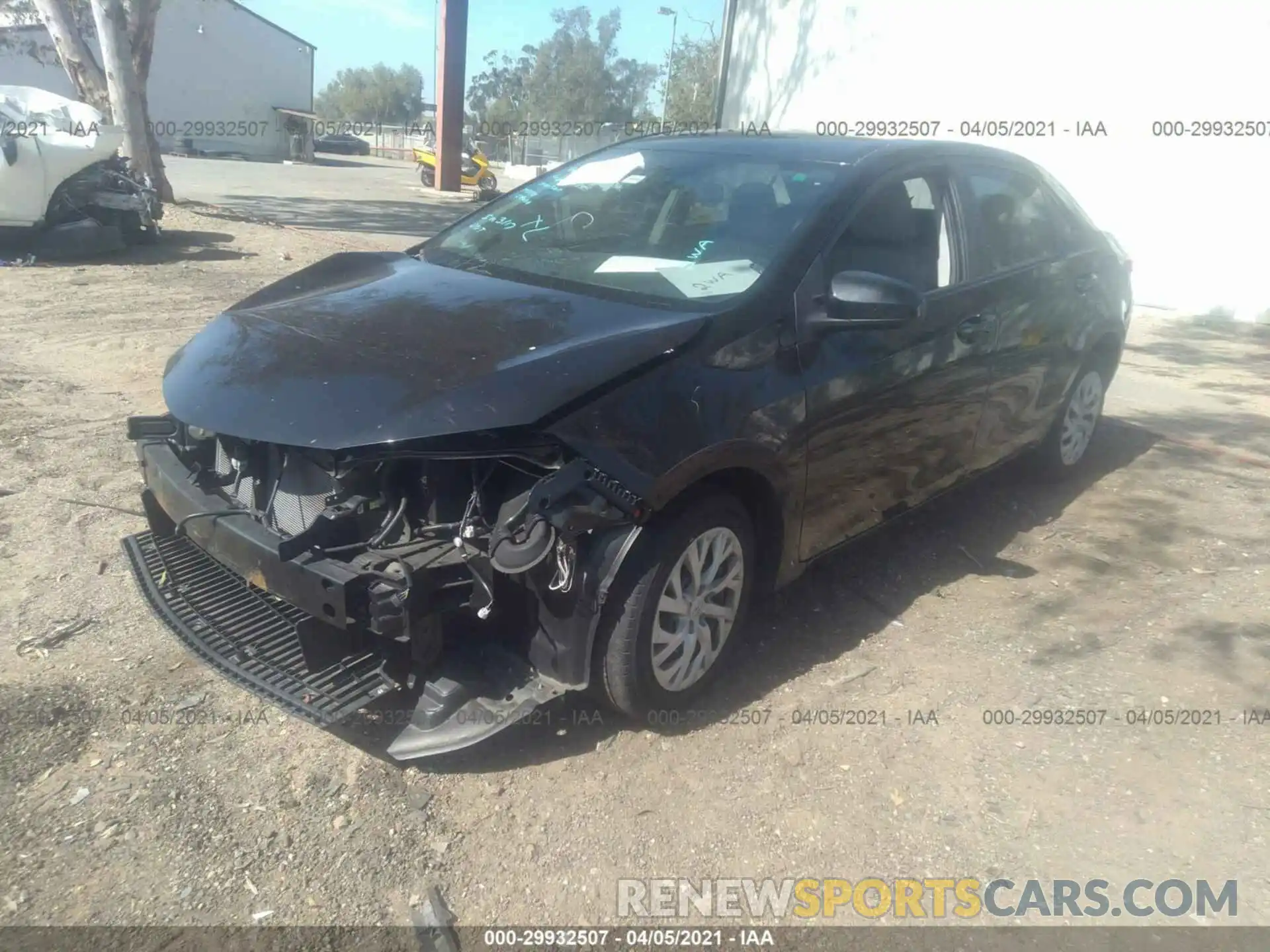 2 Photograph of a damaged car 5YFBURHE4KP865841 TOYOTA COROLLA 2019