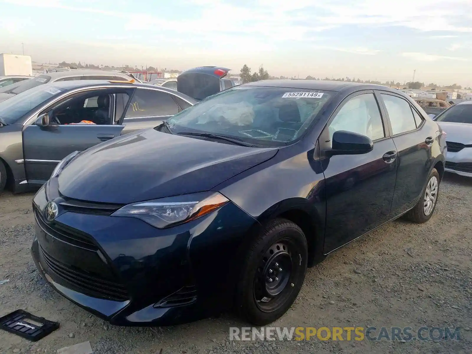 2 Photograph of a damaged car 5YFBURHE4KP866133 TOYOTA COROLLA 2019