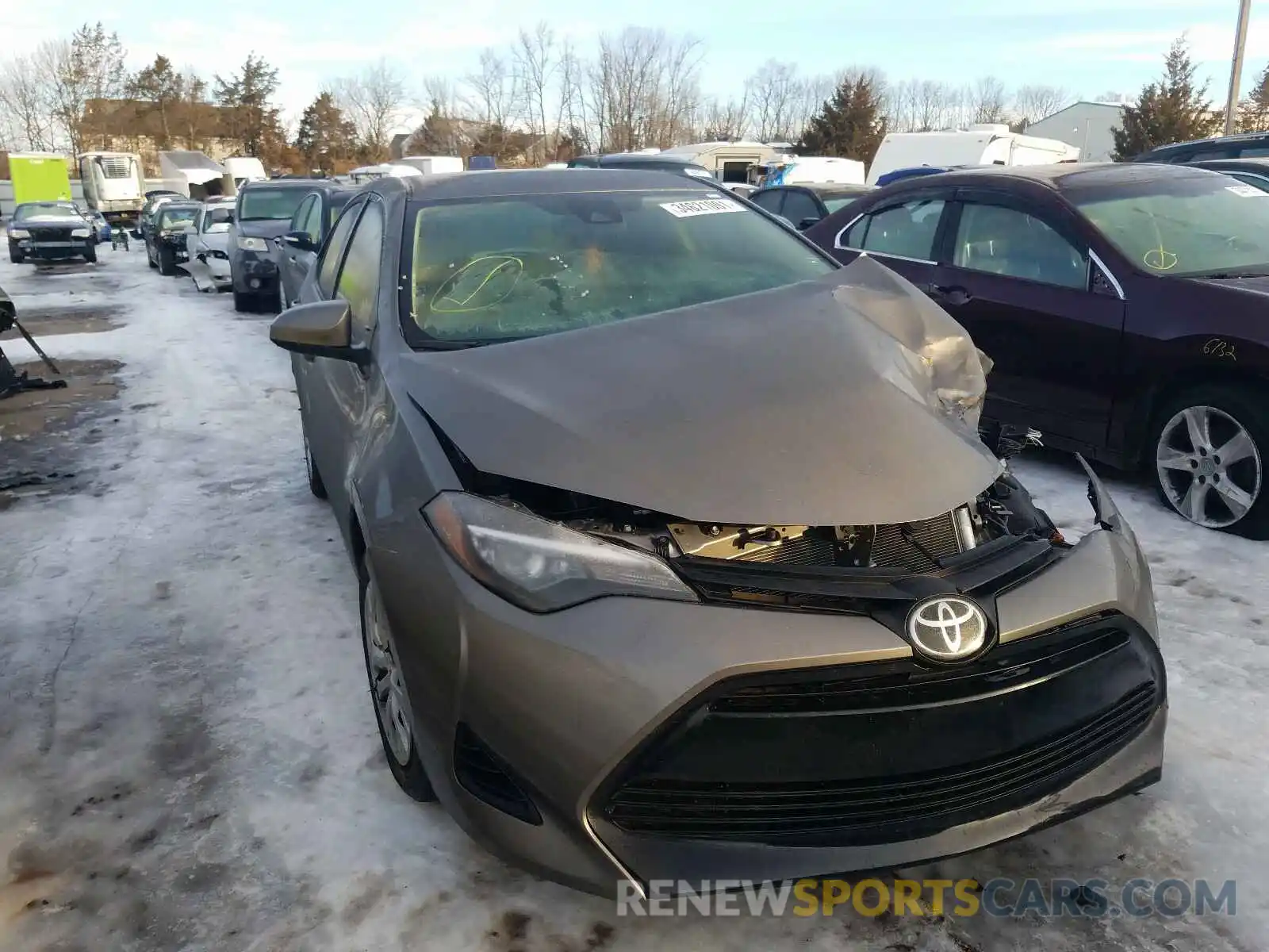 1 Photograph of a damaged car 5YFBURHE4KP866326 TOYOTA COROLLA 2019