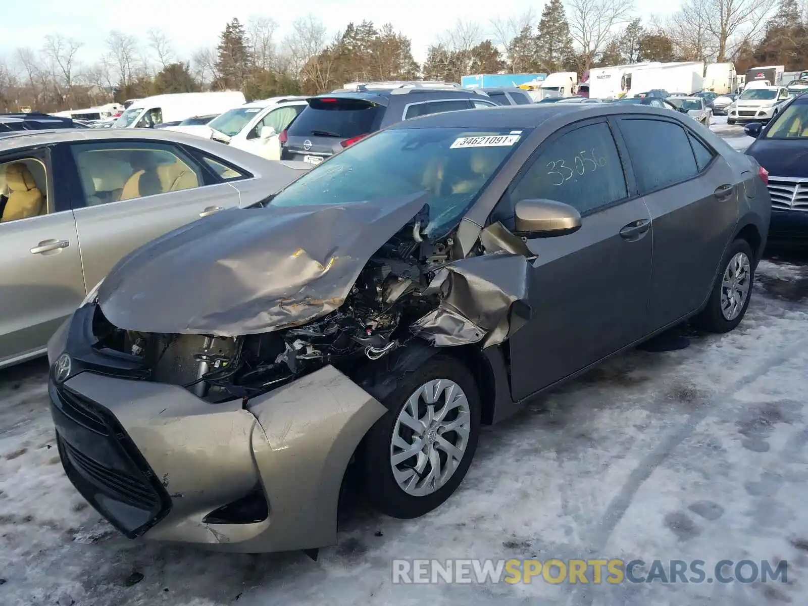 2 Photograph of a damaged car 5YFBURHE4KP866326 TOYOTA COROLLA 2019