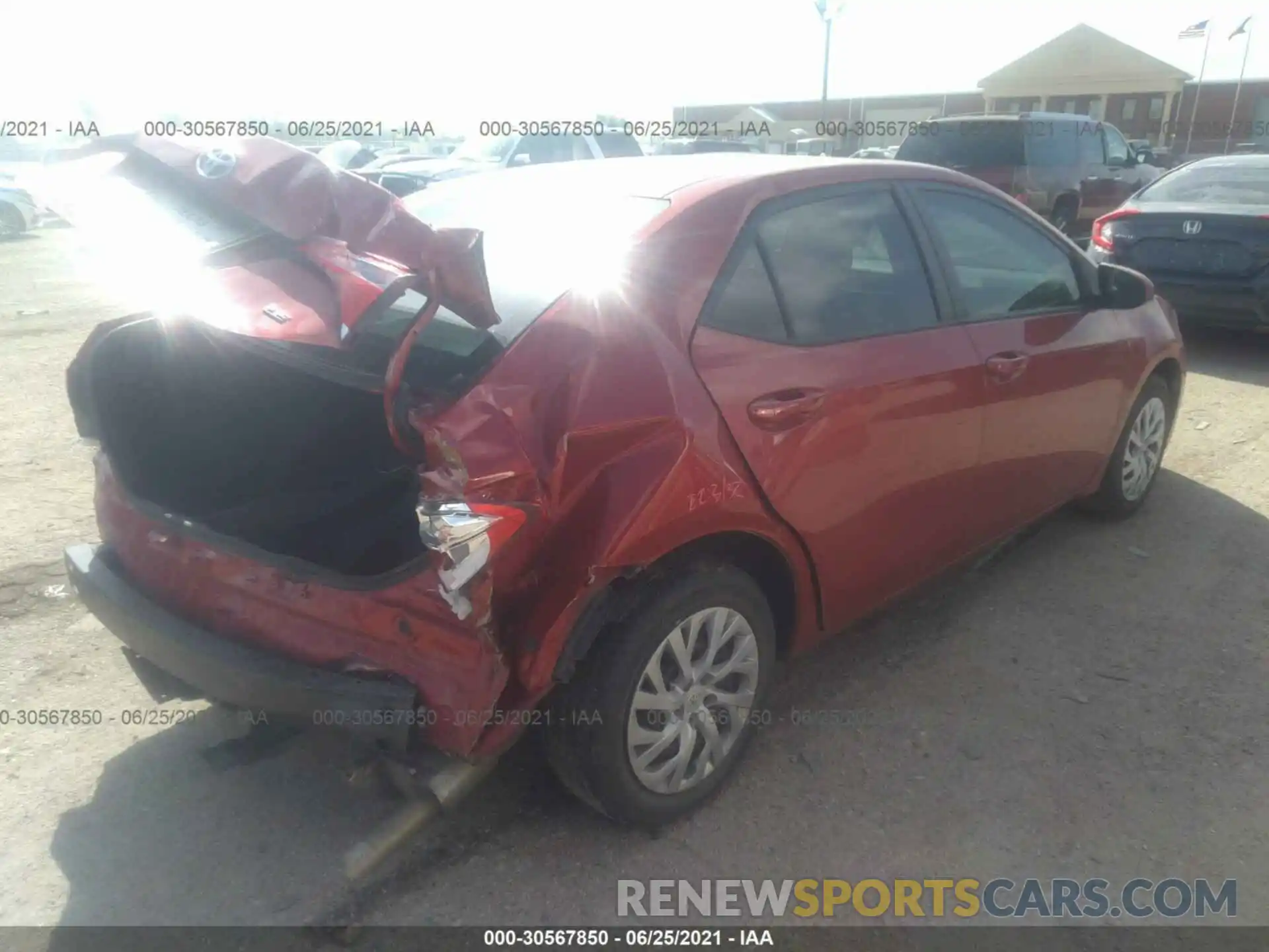 4 Photograph of a damaged car 5YFBURHE4KP866388 TOYOTA COROLLA 2019