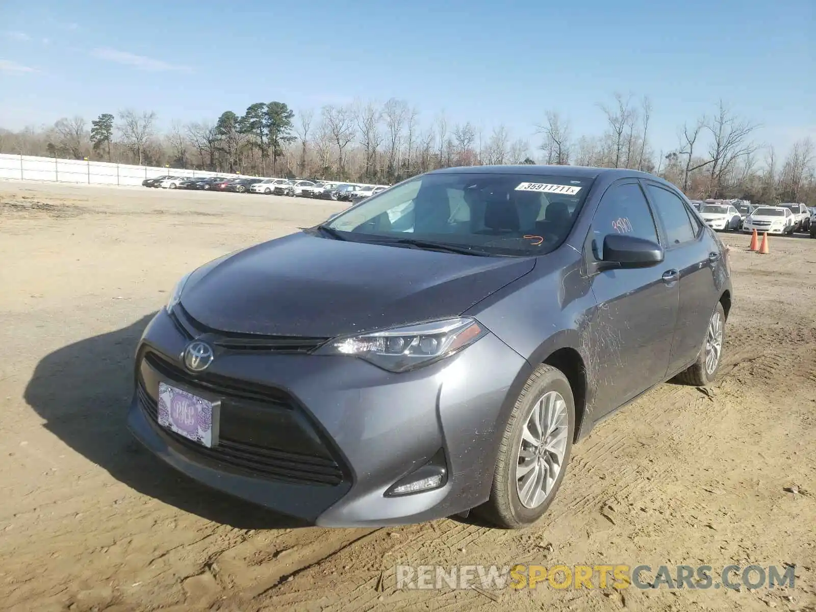 2 Photograph of a damaged car 5YFBURHE4KP866715 TOYOTA COROLLA 2019