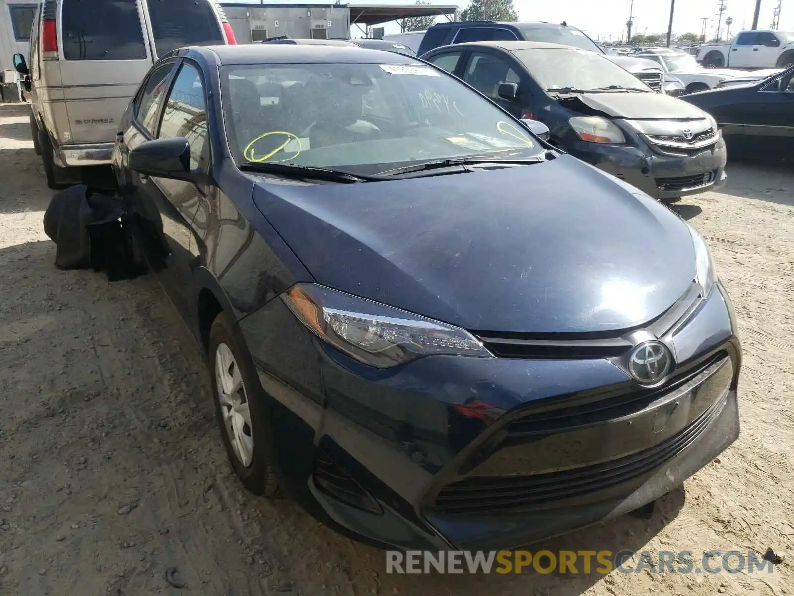 1 Photograph of a damaged car 5YFBURHE4KP866746 TOYOTA COROLLA 2019