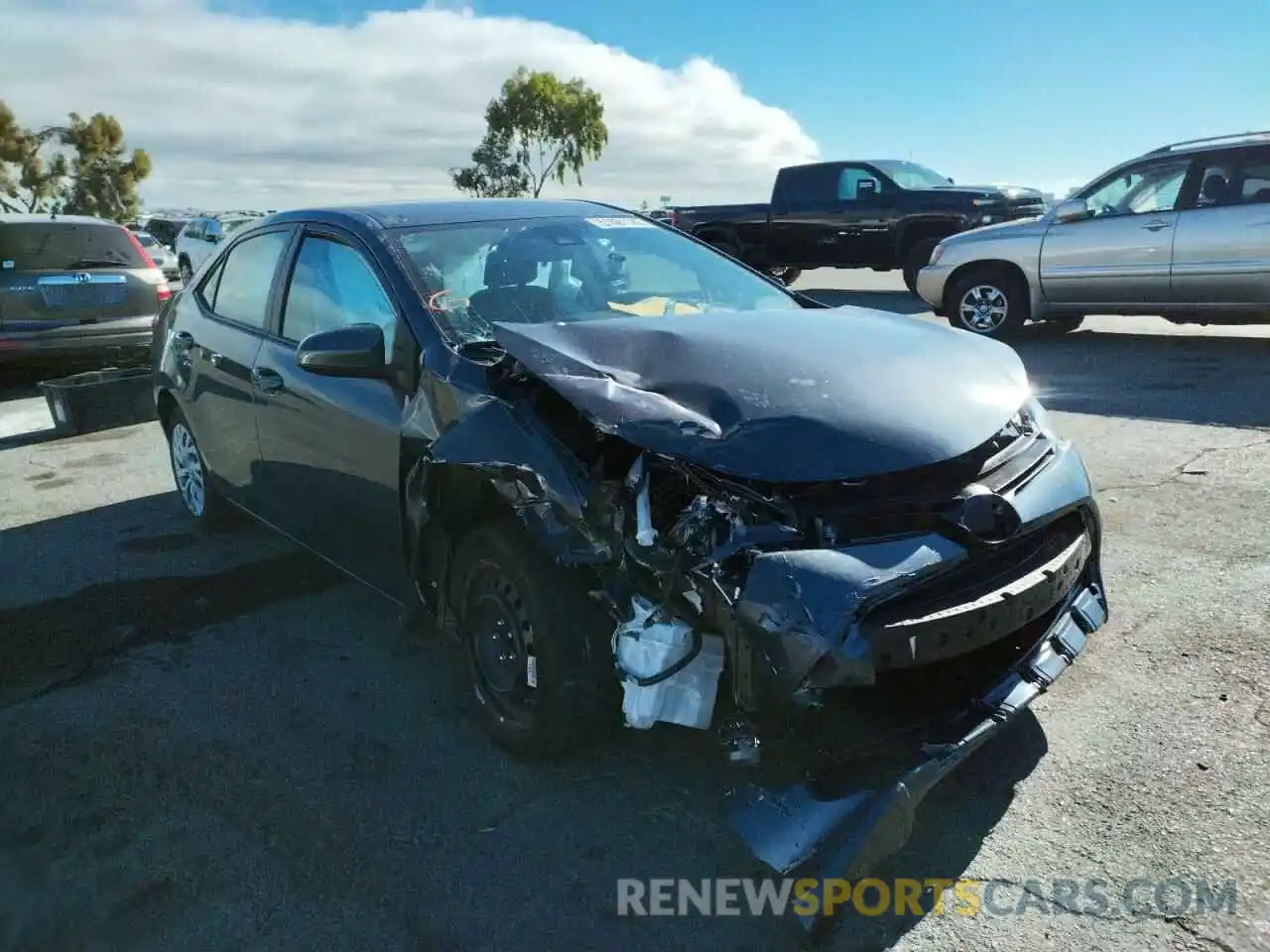 1 Photograph of a damaged car 5YFBURHE4KP867430 TOYOTA COROLLA 2019