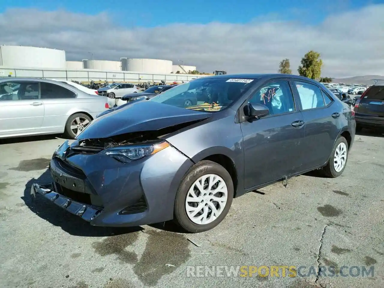 2 Photograph of a damaged car 5YFBURHE4KP867430 TOYOTA COROLLA 2019