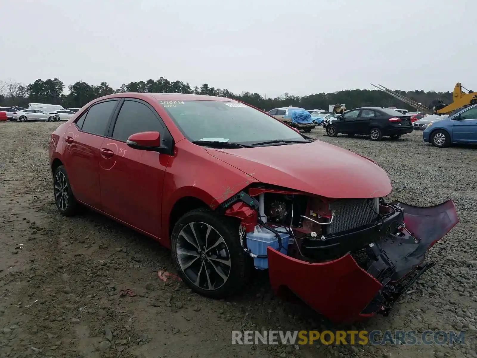 1 Photograph of a damaged car 5YFBURHE4KP868142 TOYOTA COROLLA 2019