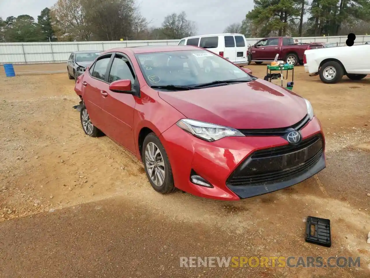 1 Photograph of a damaged car 5YFBURHE4KP868318 TOYOTA COROLLA 2019