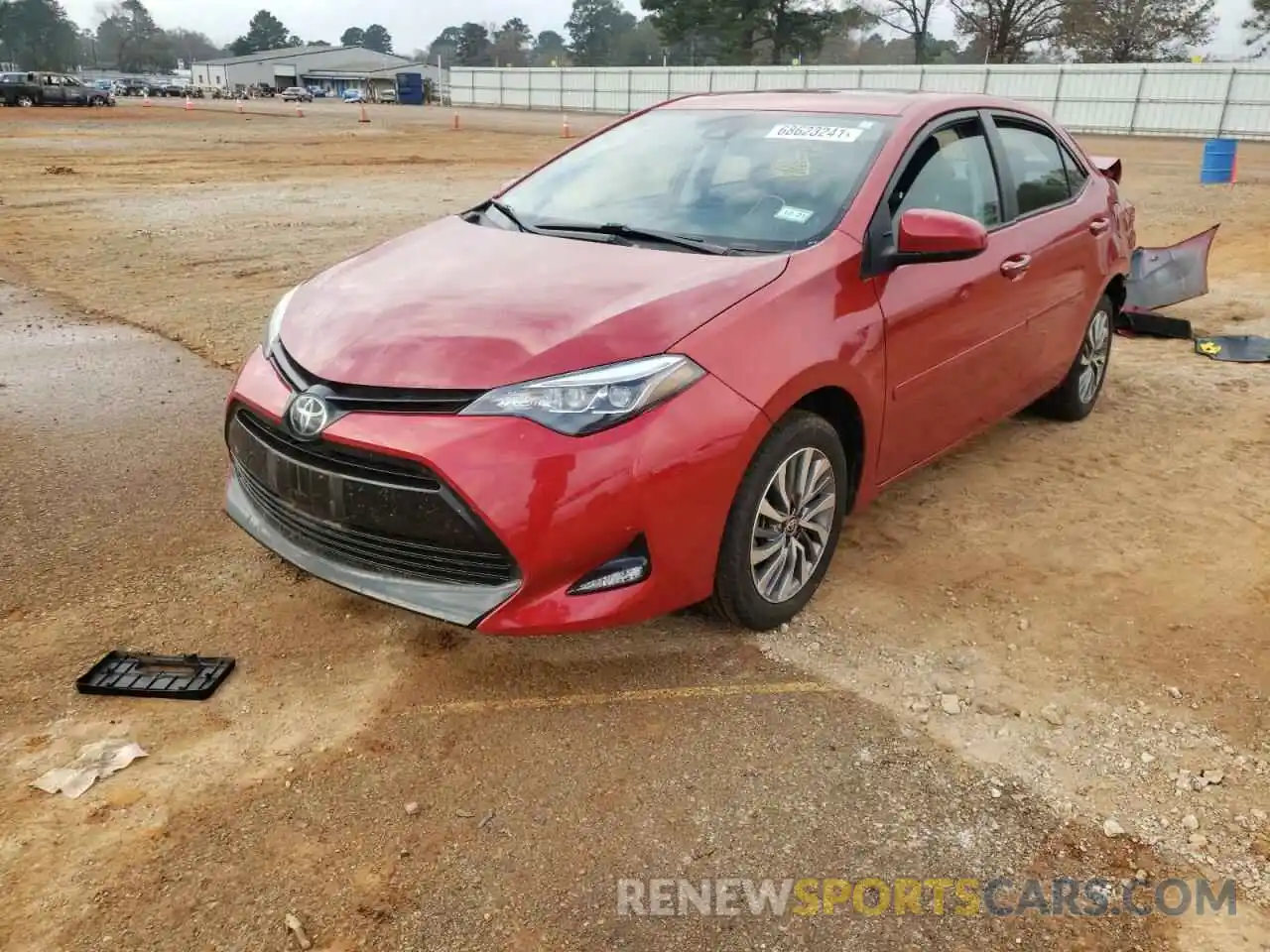 2 Photograph of a damaged car 5YFBURHE4KP868318 TOYOTA COROLLA 2019