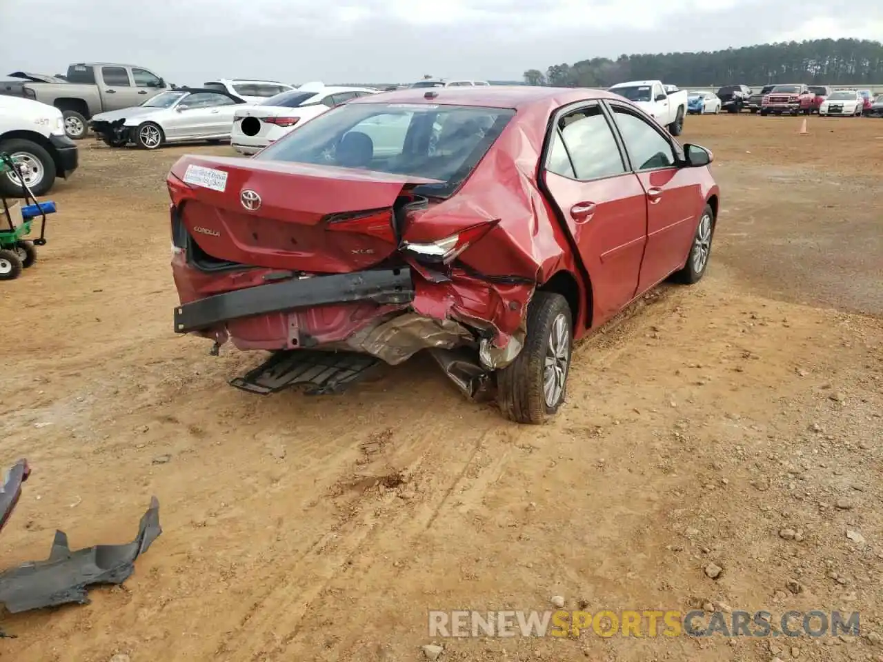 4 Photograph of a damaged car 5YFBURHE4KP868318 TOYOTA COROLLA 2019