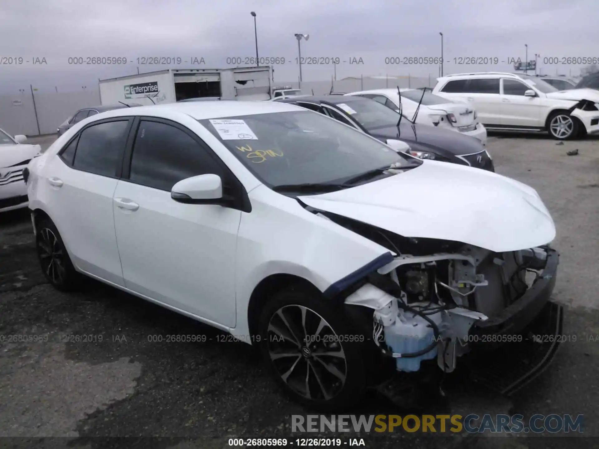 1 Photograph of a damaged car 5YFBURHE4KP869081 TOYOTA COROLLA 2019