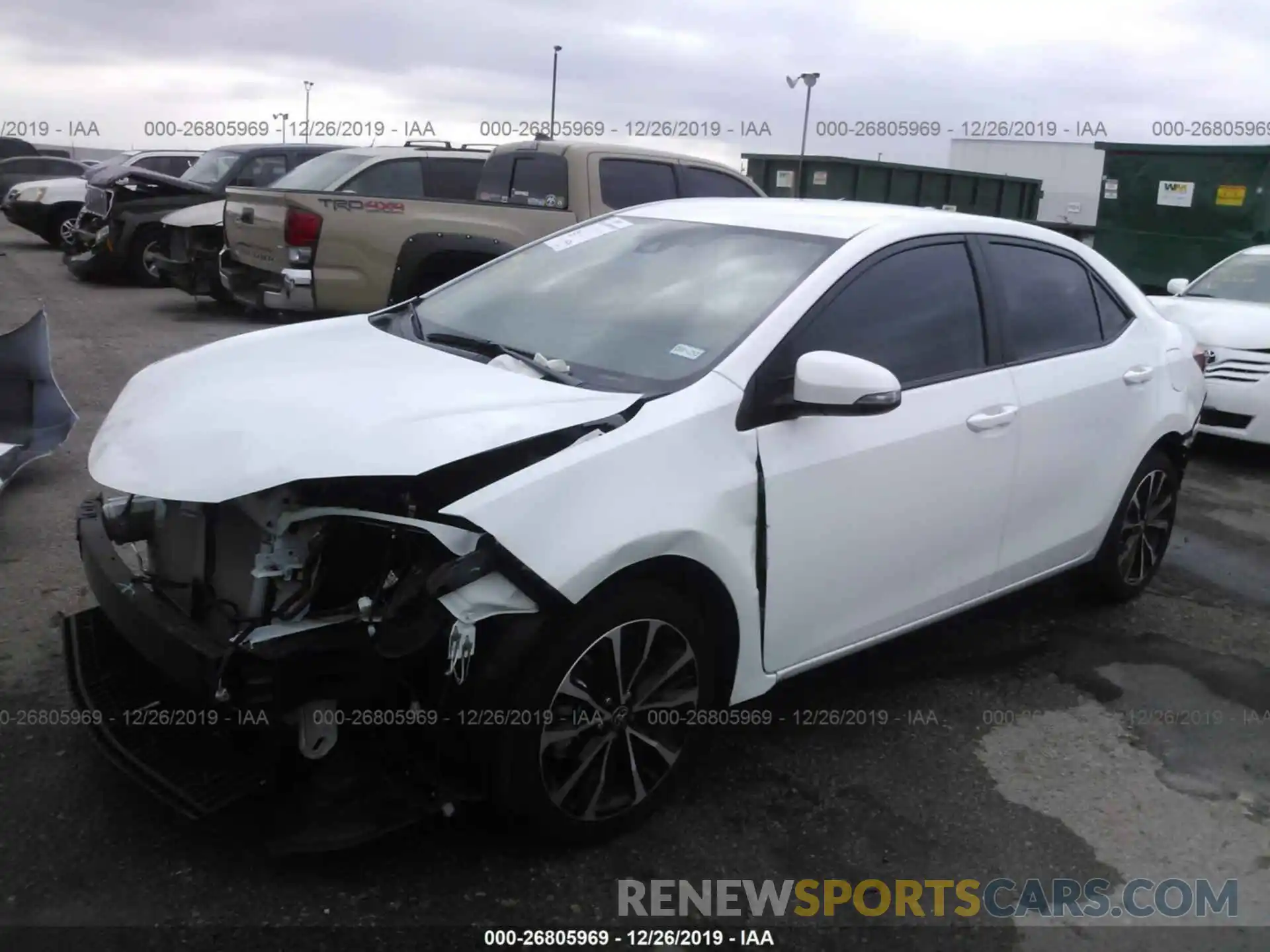 2 Photograph of a damaged car 5YFBURHE4KP869081 TOYOTA COROLLA 2019