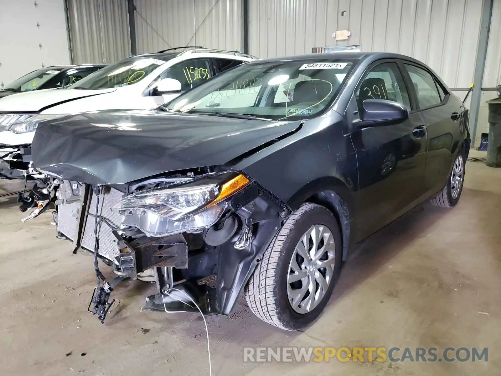 2 Photograph of a damaged car 5YFBURHE4KP869114 TOYOTA COROLLA 2019