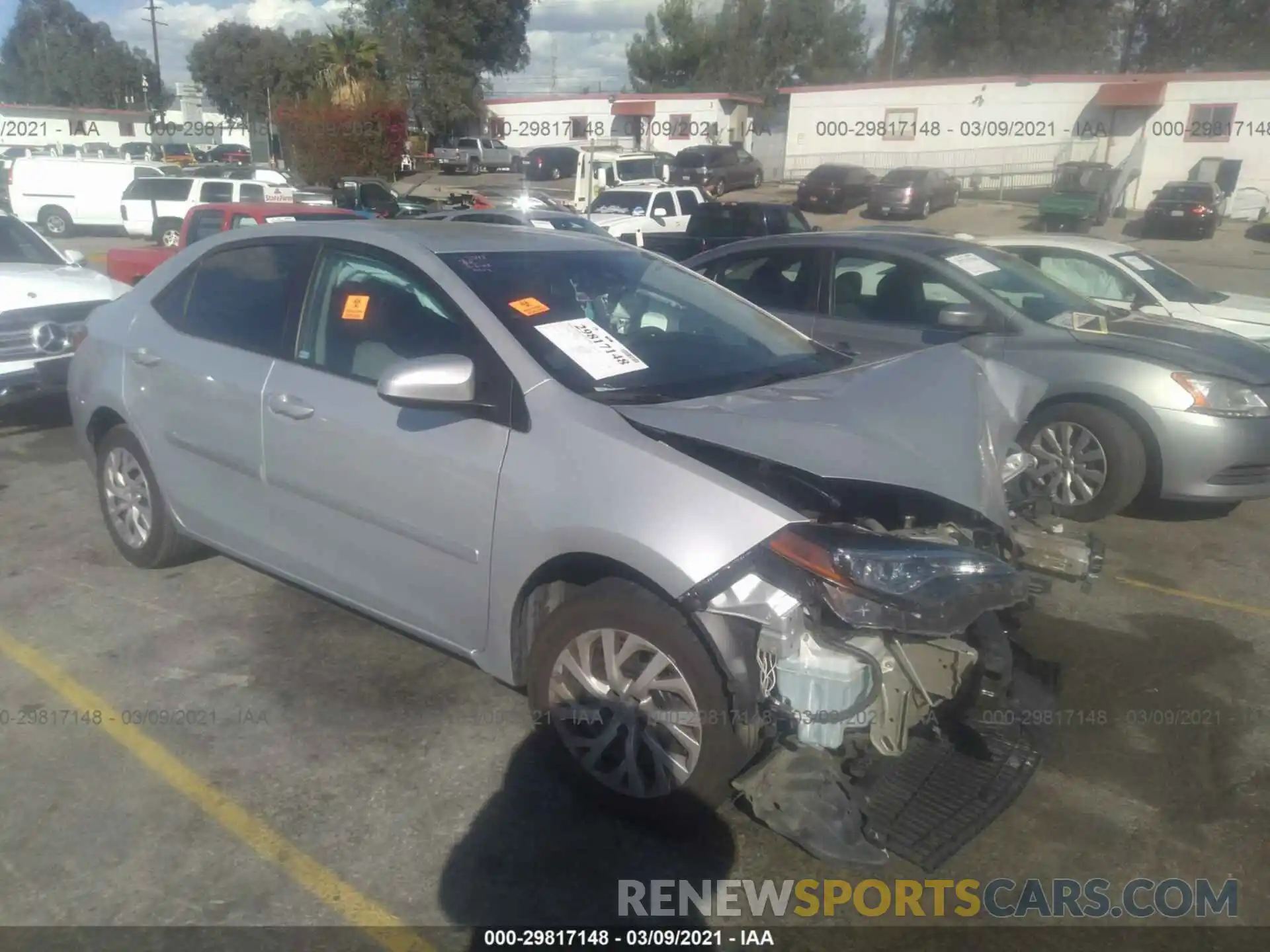 1 Photograph of a damaged car 5YFBURHE4KP869291 TOYOTA COROLLA 2019