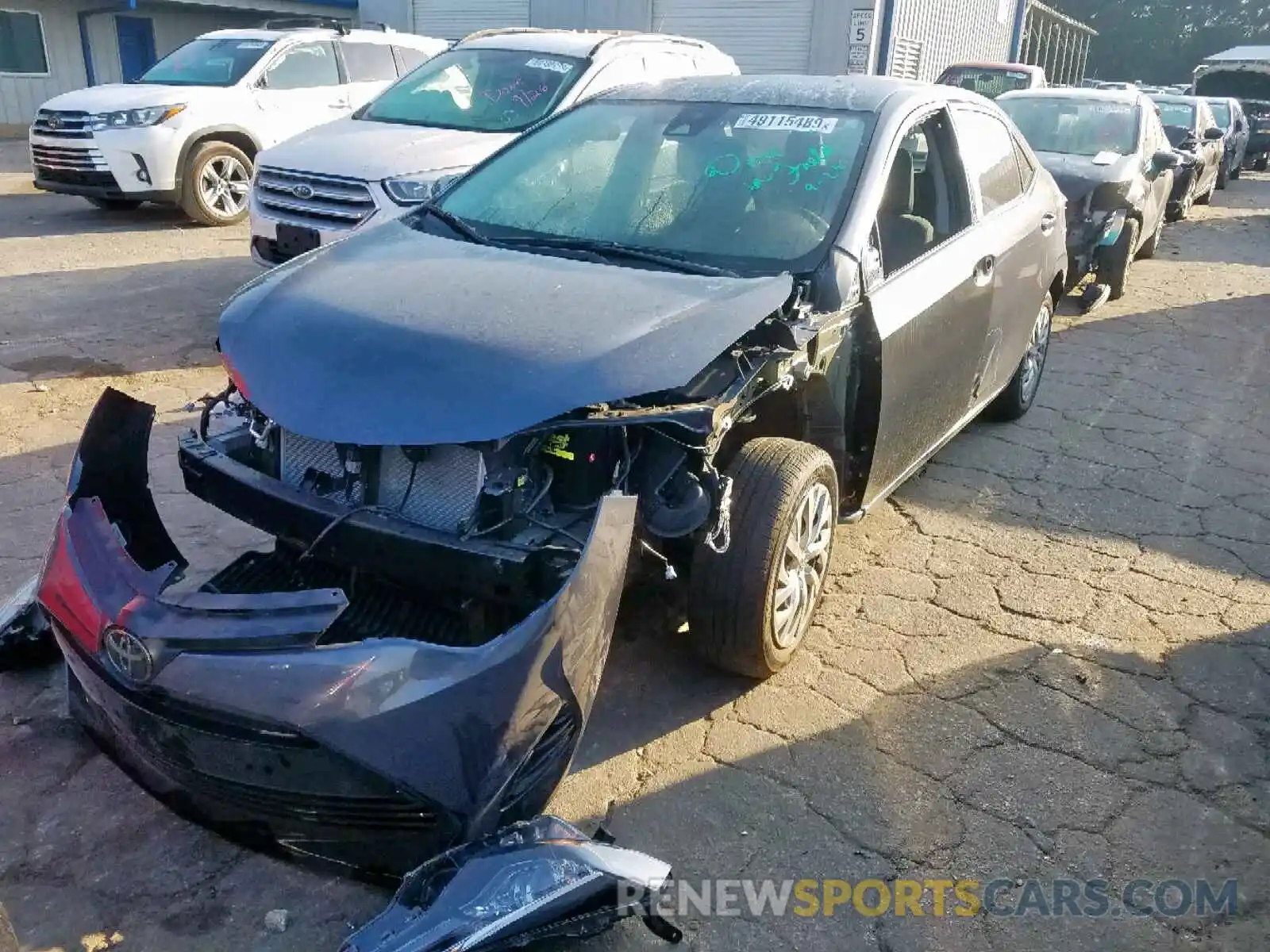 2 Photograph of a damaged car 5YFBURHE4KP869713 TOYOTA COROLLA 2019