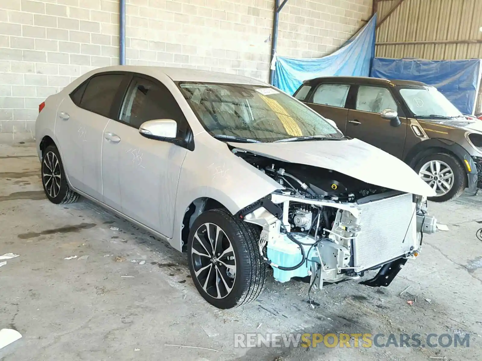 1 Photograph of a damaged car 5YFBURHE4KP870117 TOYOTA COROLLA 2019