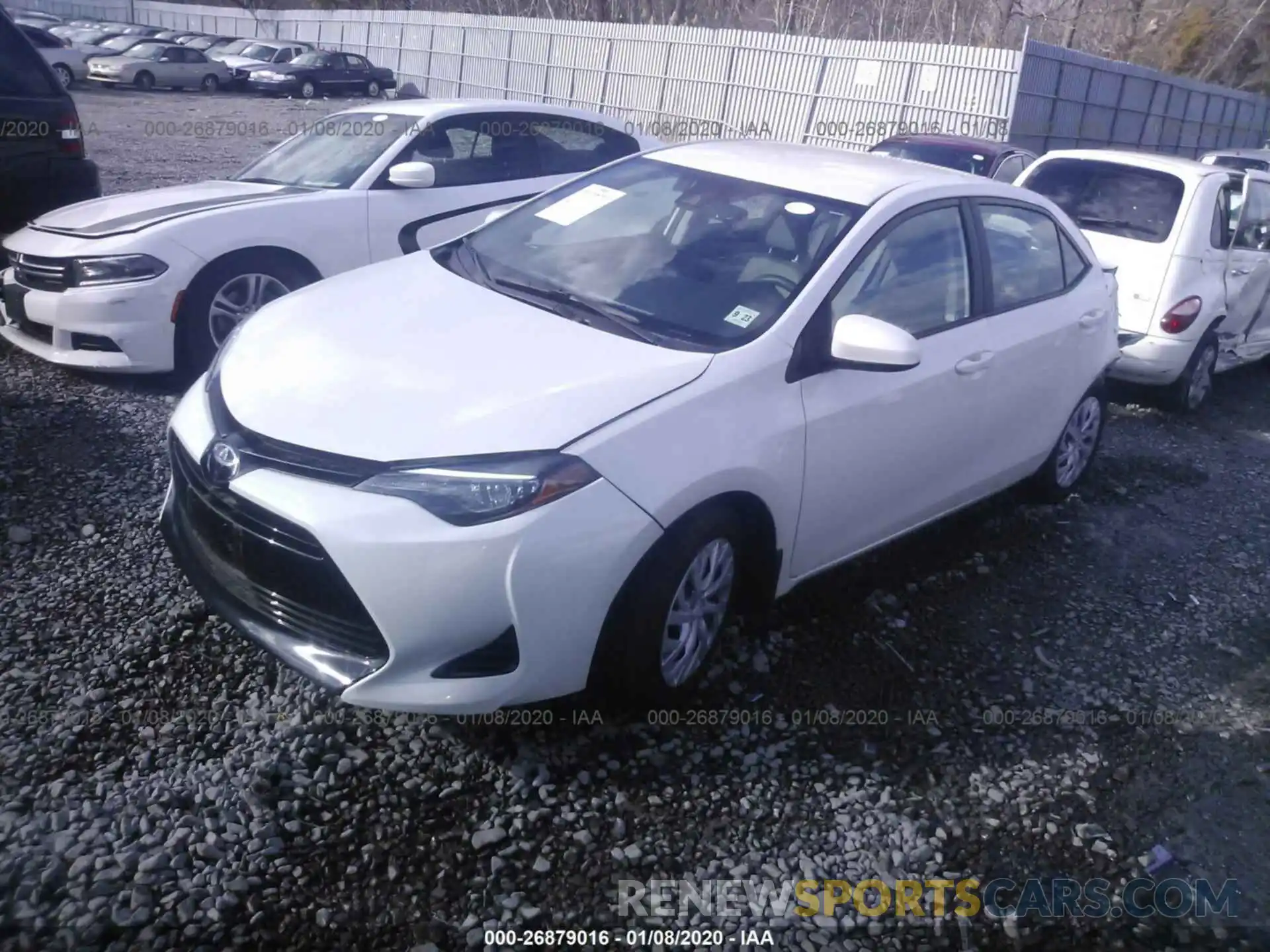 2 Photograph of a damaged car 5YFBURHE4KP870599 TOYOTA COROLLA 2019