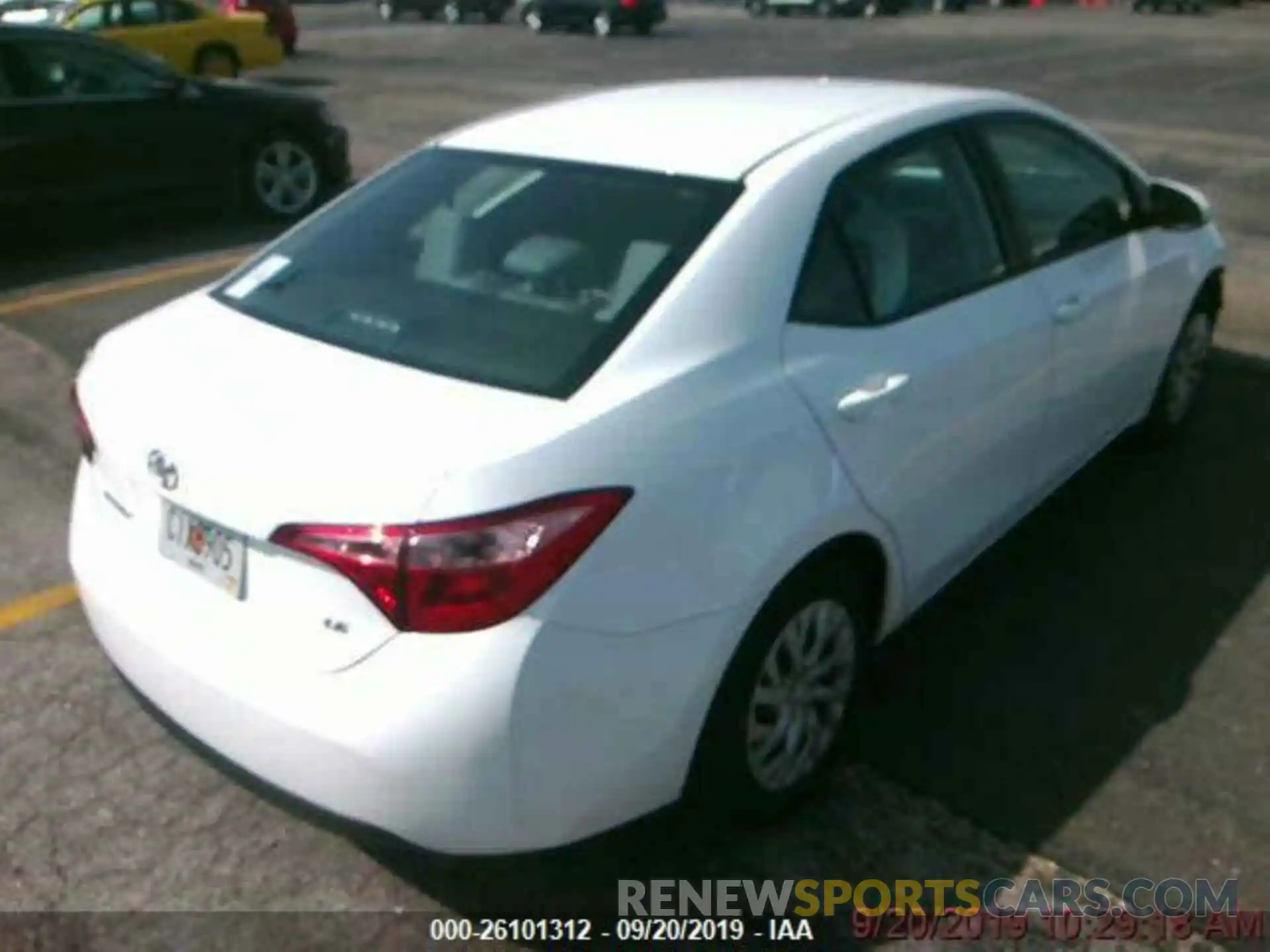 2 Photograph of a damaged car 5YFBURHE4KP871140 TOYOTA COROLLA 2019