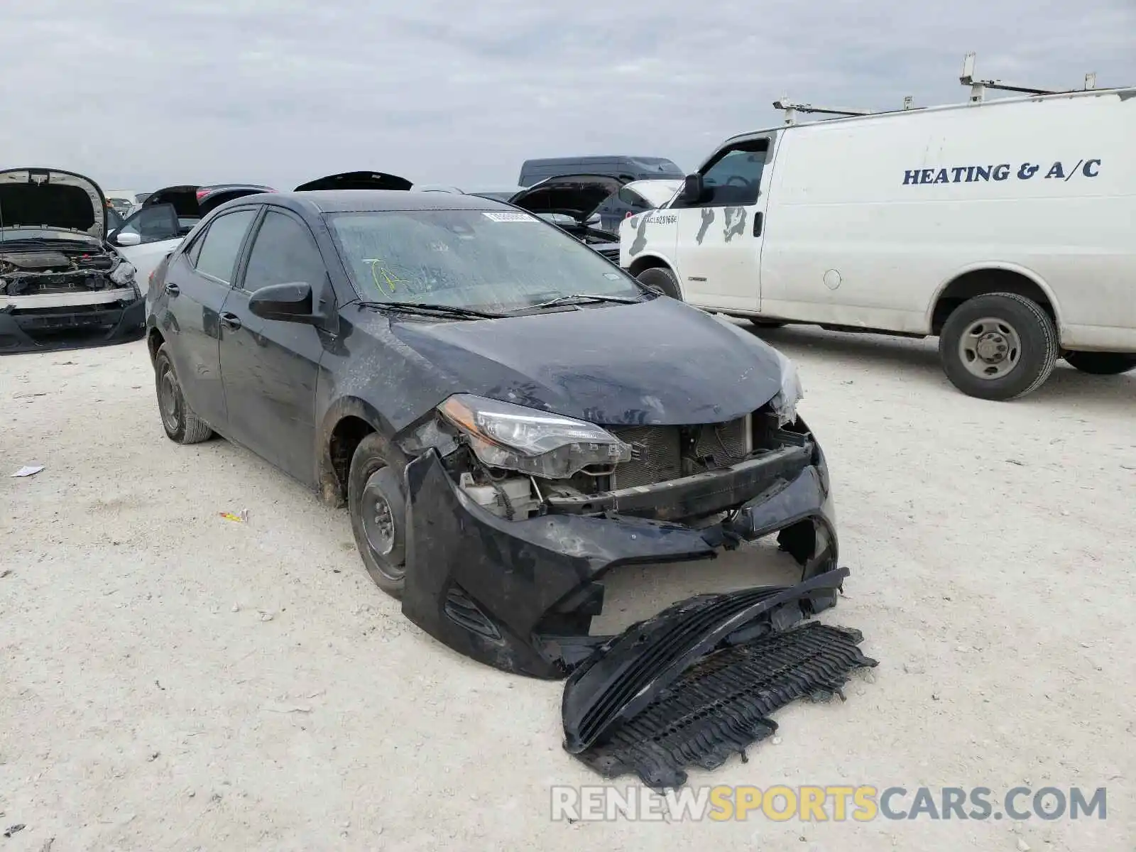 1 Photograph of a damaged car 5YFBURHE4KP871459 TOYOTA COROLLA 2019