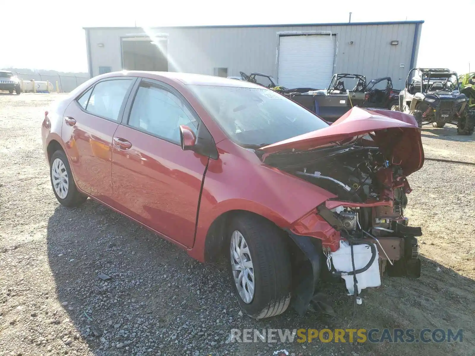 1 Photograph of a damaged car 5YFBURHE4KP871851 TOYOTA COROLLA 2019