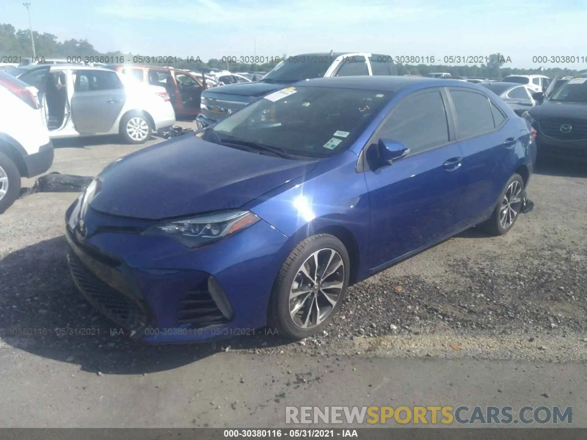 2 Photograph of a damaged car 5YFBURHE4KP872305 TOYOTA COROLLA 2019