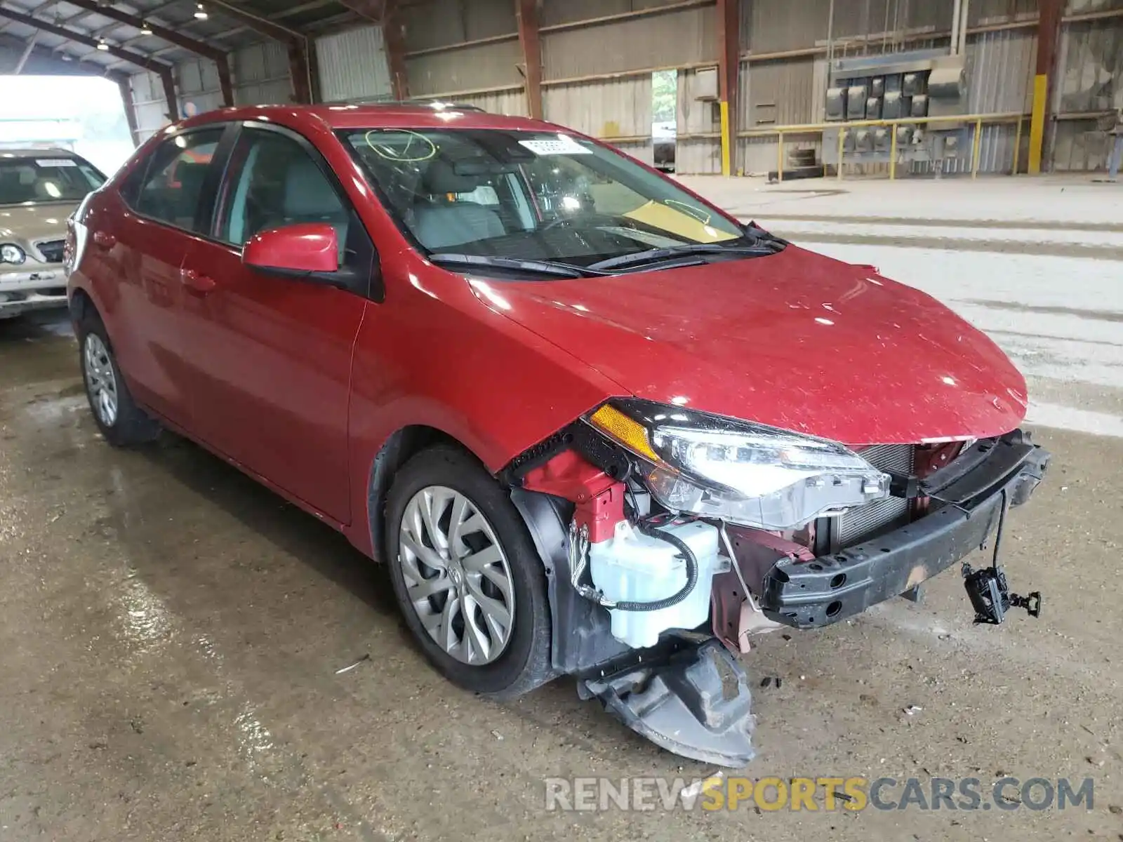 1 Photograph of a damaged car 5YFBURHE4KP872353 TOYOTA COROLLA 2019