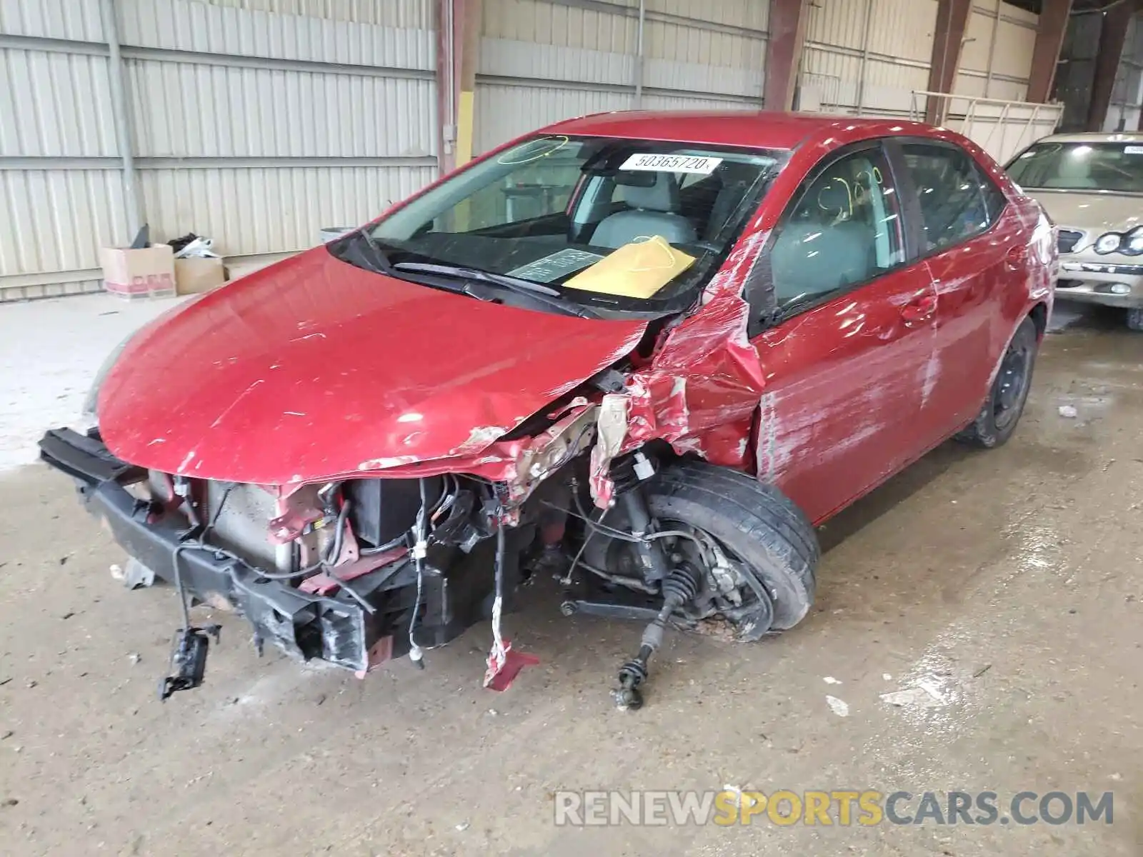 2 Photograph of a damaged car 5YFBURHE4KP872353 TOYOTA COROLLA 2019